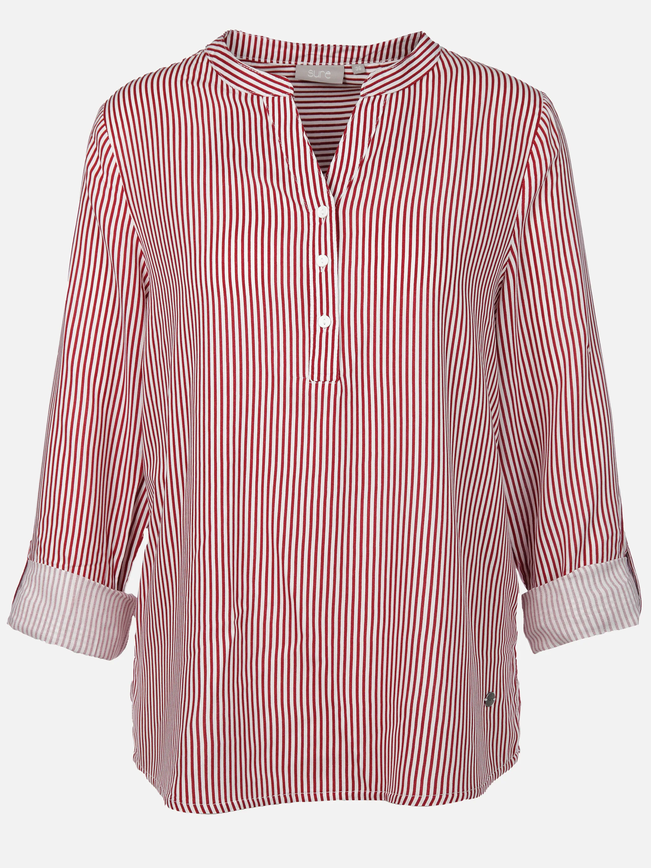 Sure Da-Streifenbluse Rot 896634 WEIßROT 1