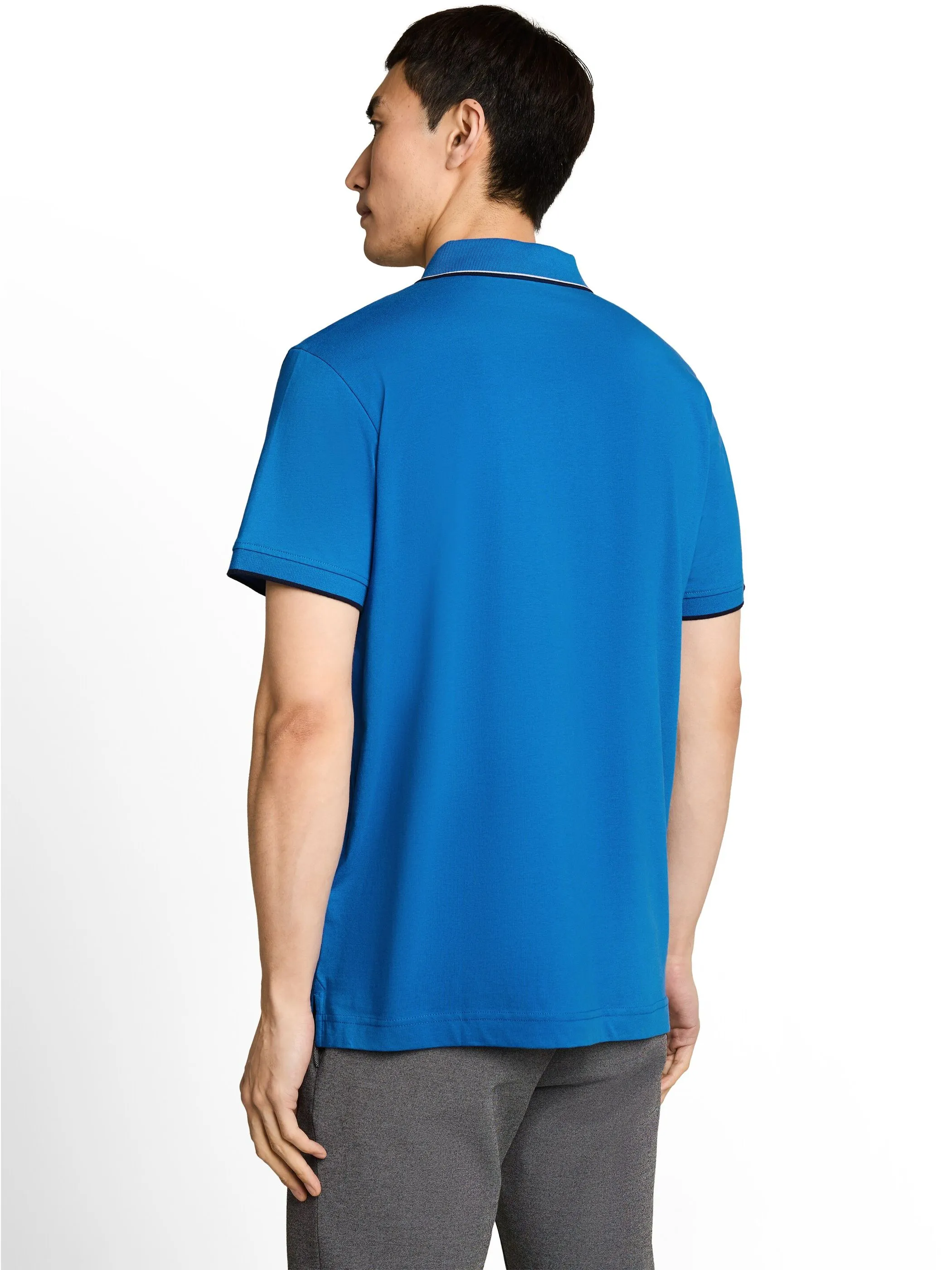 Tom Tailor 1053338 printed polo Blau 926458 40139 2