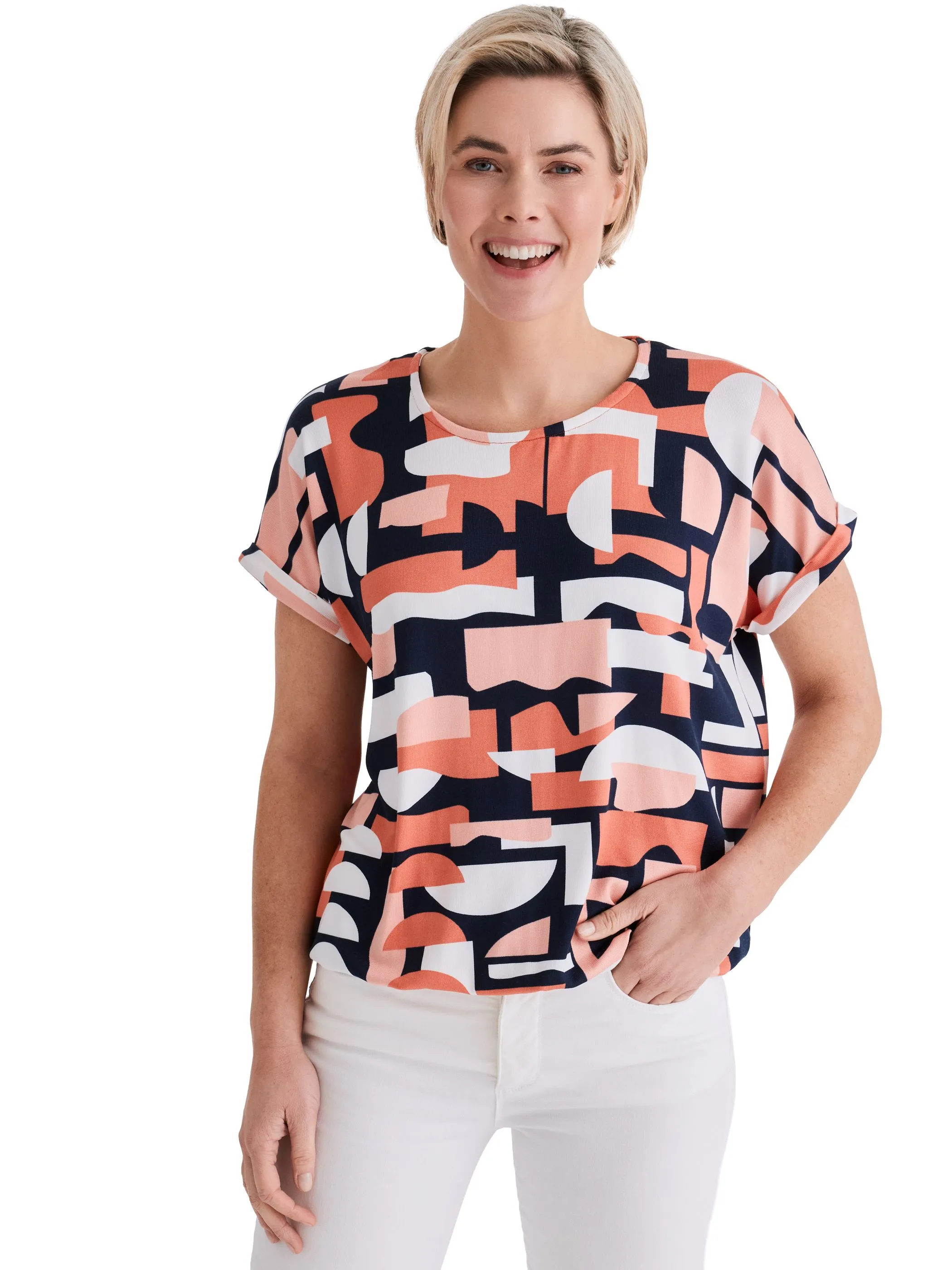 Stooker DOB 23160080009123 Da. T-Shirts / Orange 928314 9123 1