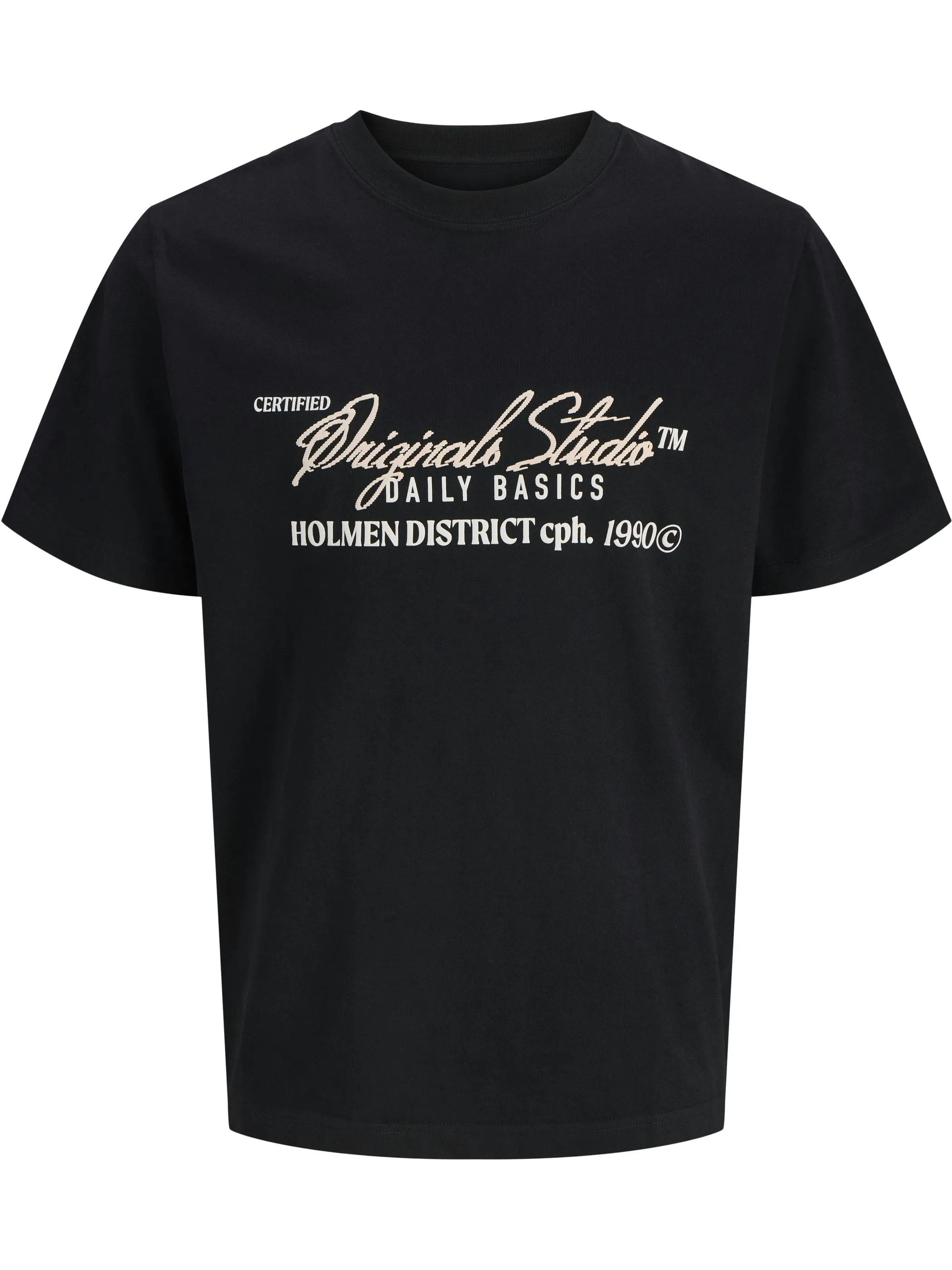 Jack Jones 12286107 JORBEDFORD TYPO TEE S Schwarz 917835 178012 1