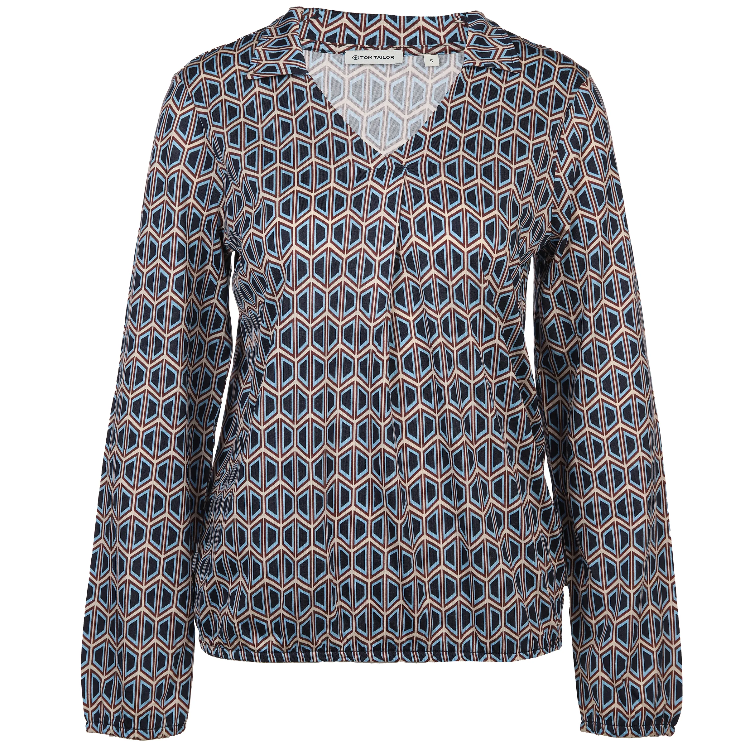 Tom Tailor 1039070 T-shirt blouse allover Blau 887447 33983 1