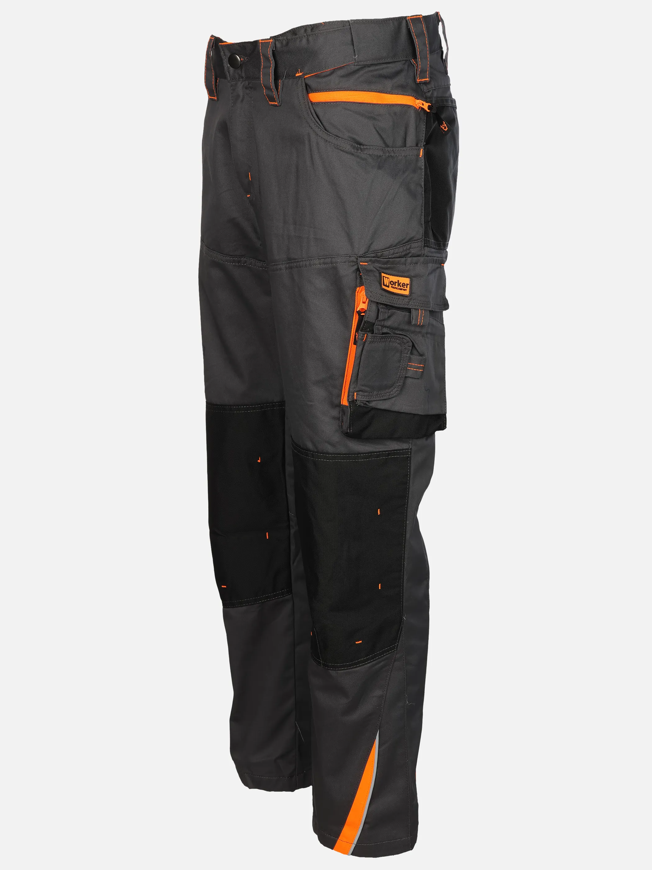 Worker He. Arbeitshose Neon Grau 929610 AN N ORANG 3