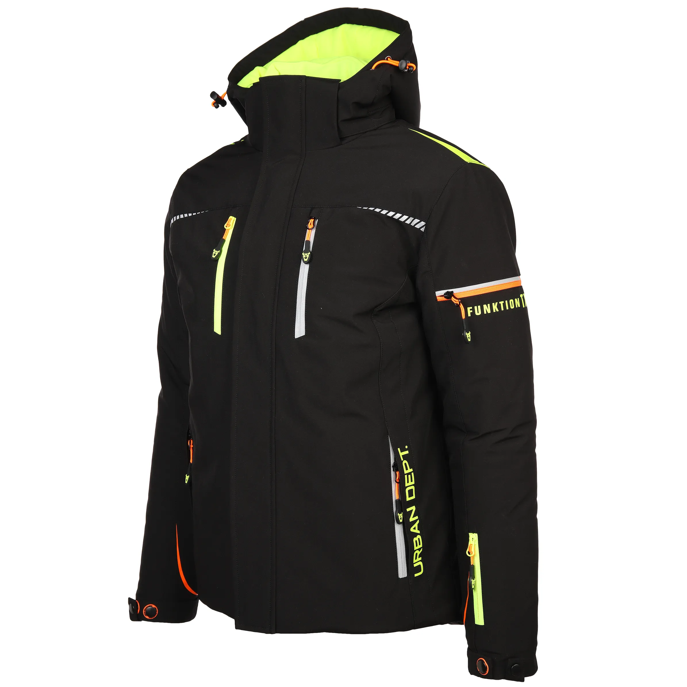Worker He. 3in1 Funktionsjacke wattiert Schwarz 882929 BLACK 3
