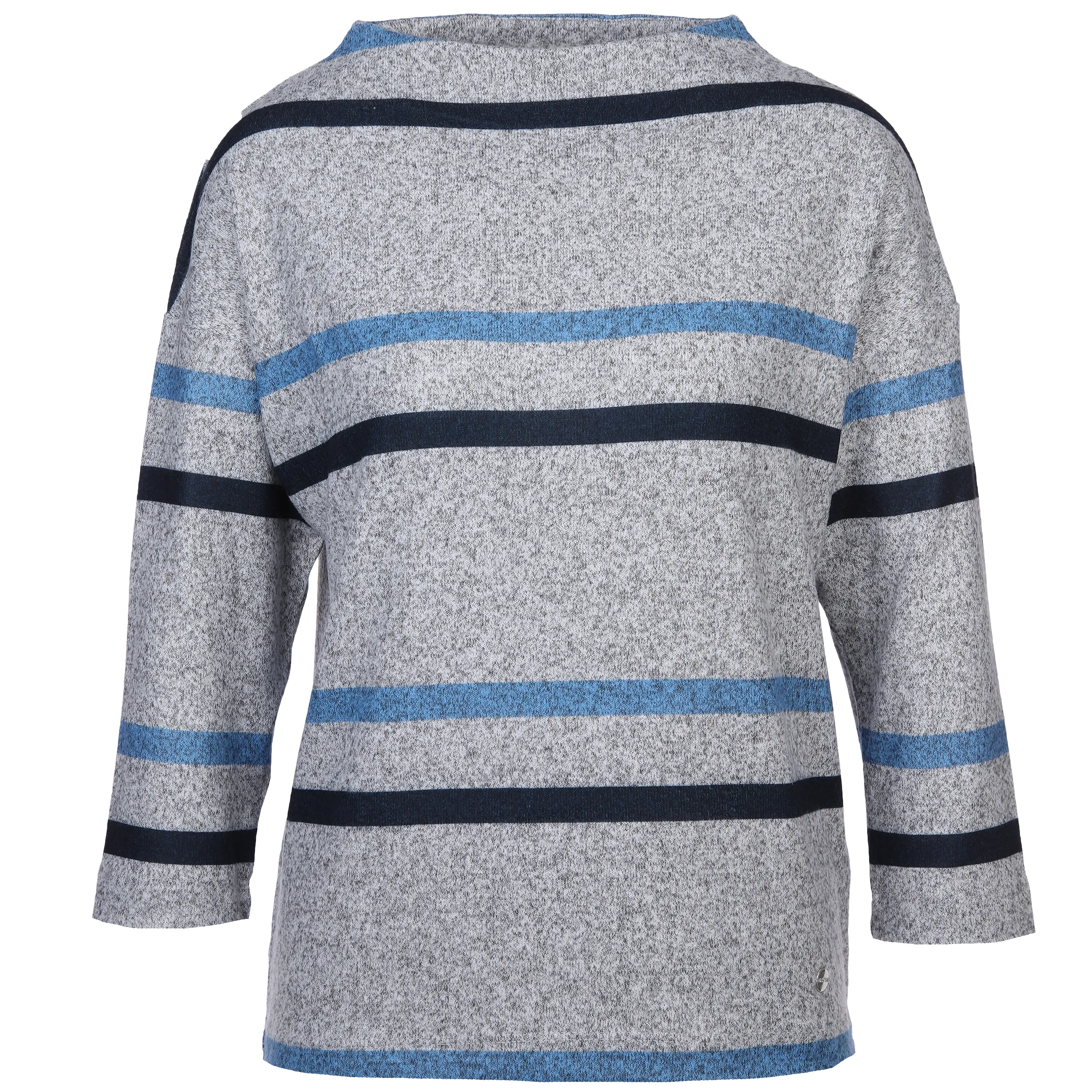 Sure Da- Flauschshirt m. Streifendr Blau 886184 BLAU 1 Sure Da- Flauschshirt m. Streifendr Blau 886184 BLAU 1