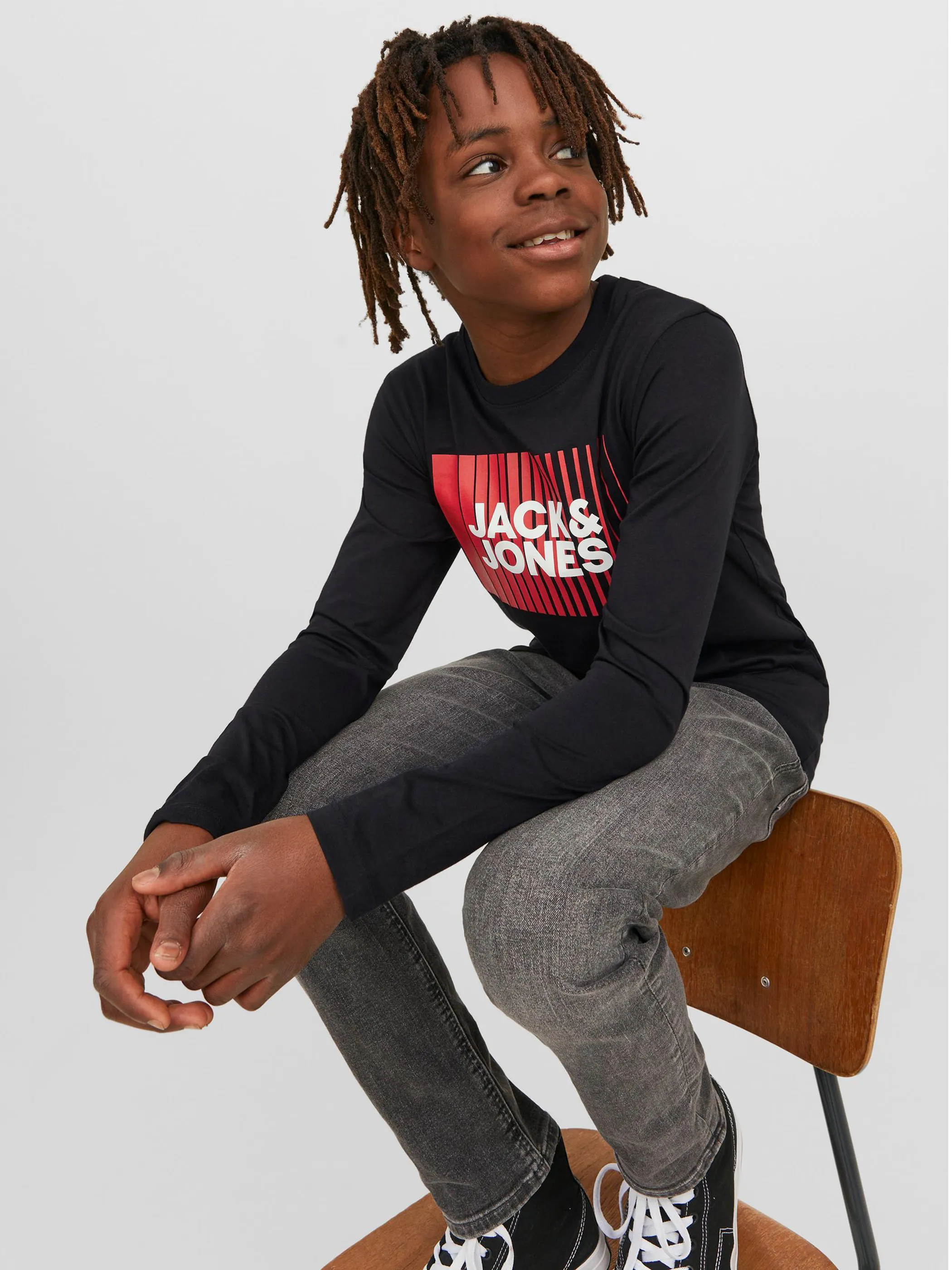 Jack&Jones Junior 12244209 JJECORP LOGO TEE PLAY Schwarz 881937 178012 4