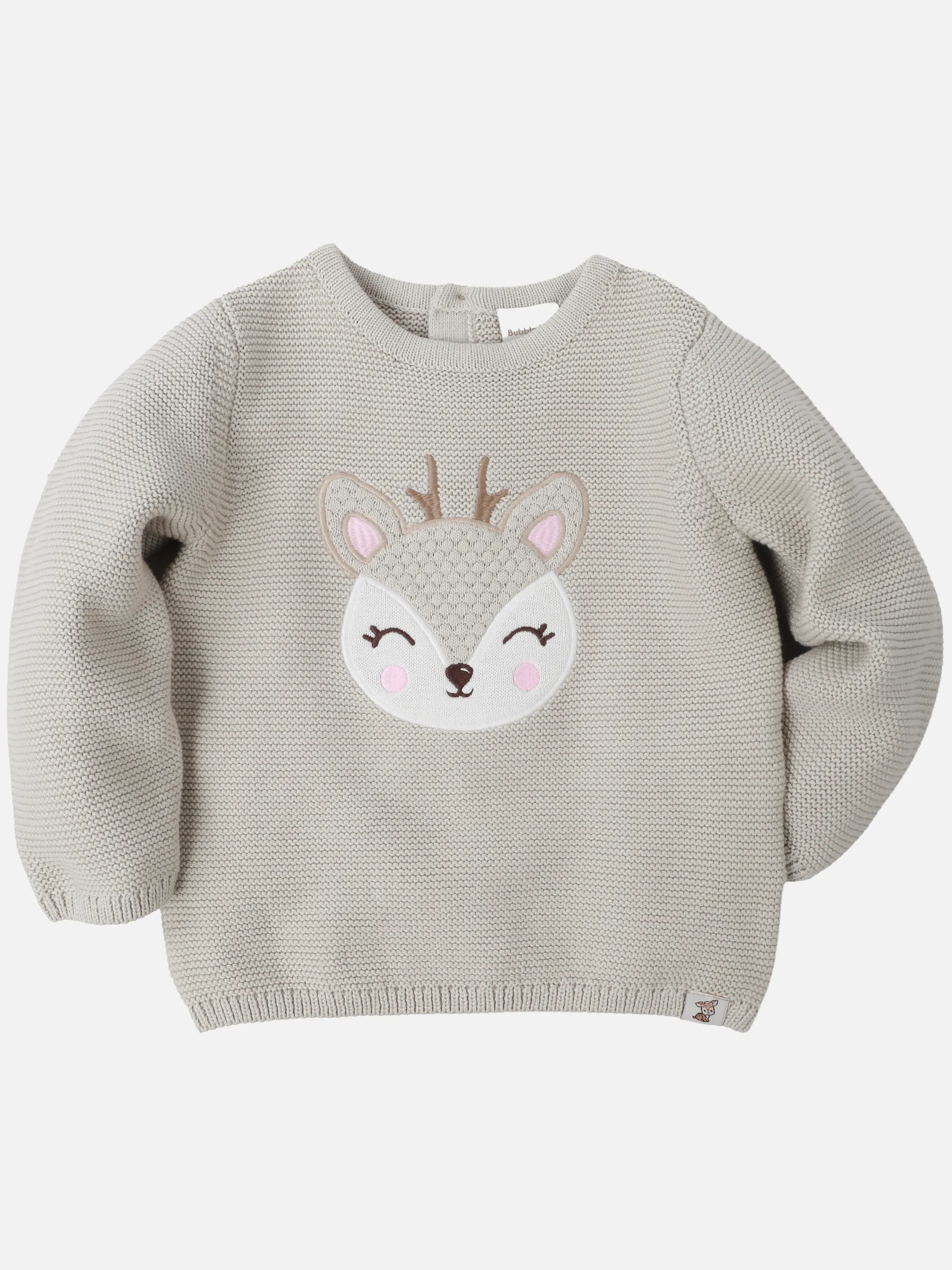Bubble Gum BM Pullover mit Reh Frontprint in beige Beige 930666 BEIGE 1