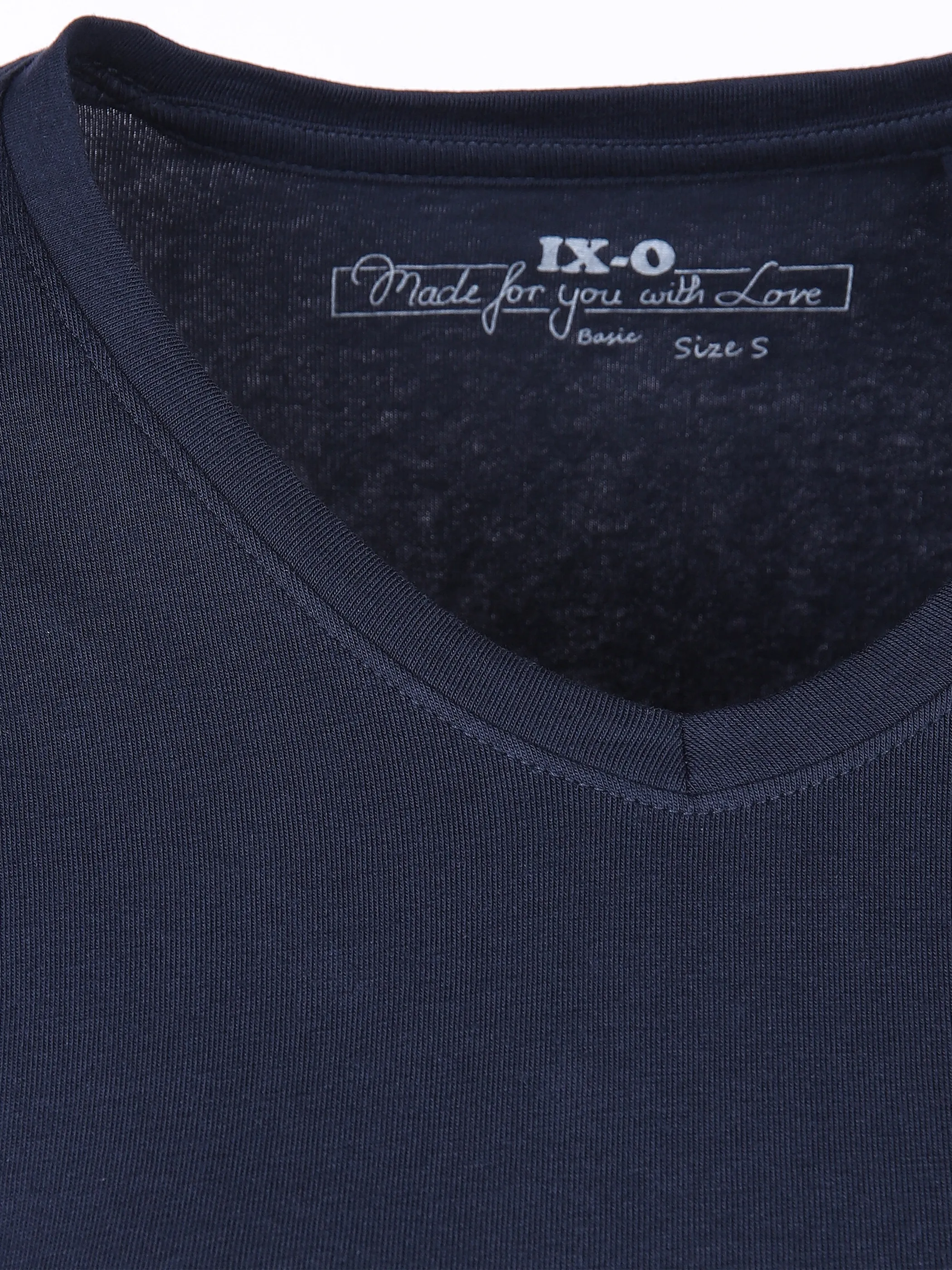 IX-O YF-Da-Shirt 1/2 Arm basic V-Ne Blau 783622 NAVY 3 IX-O YF-Da-Shirt 1/2 Arm basic V-Ne Blau 783622 NAVY 3