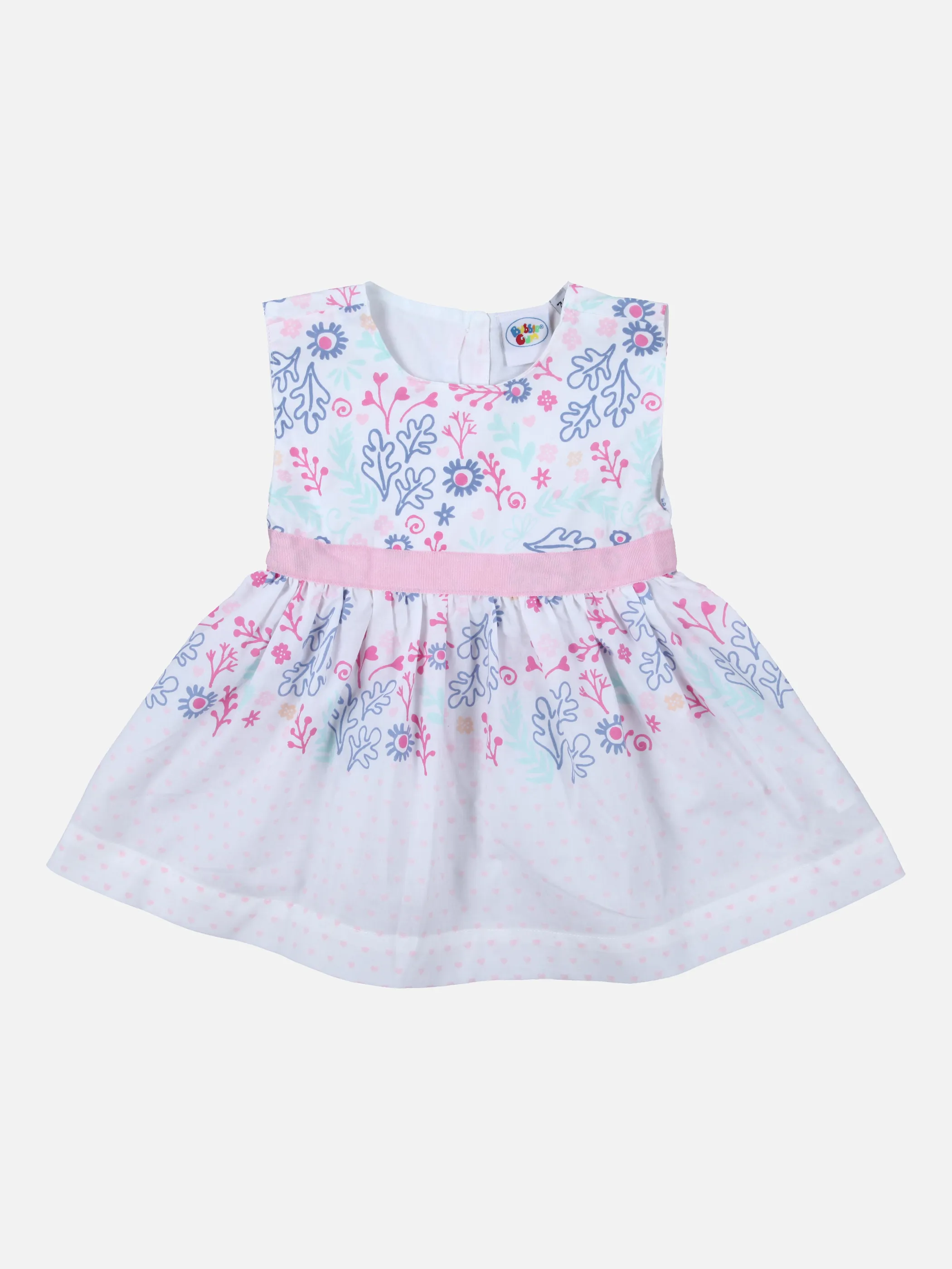 Bubble Gum BG Kleid ohne Arm in weiß mit Weiß 835057 WEIß 1