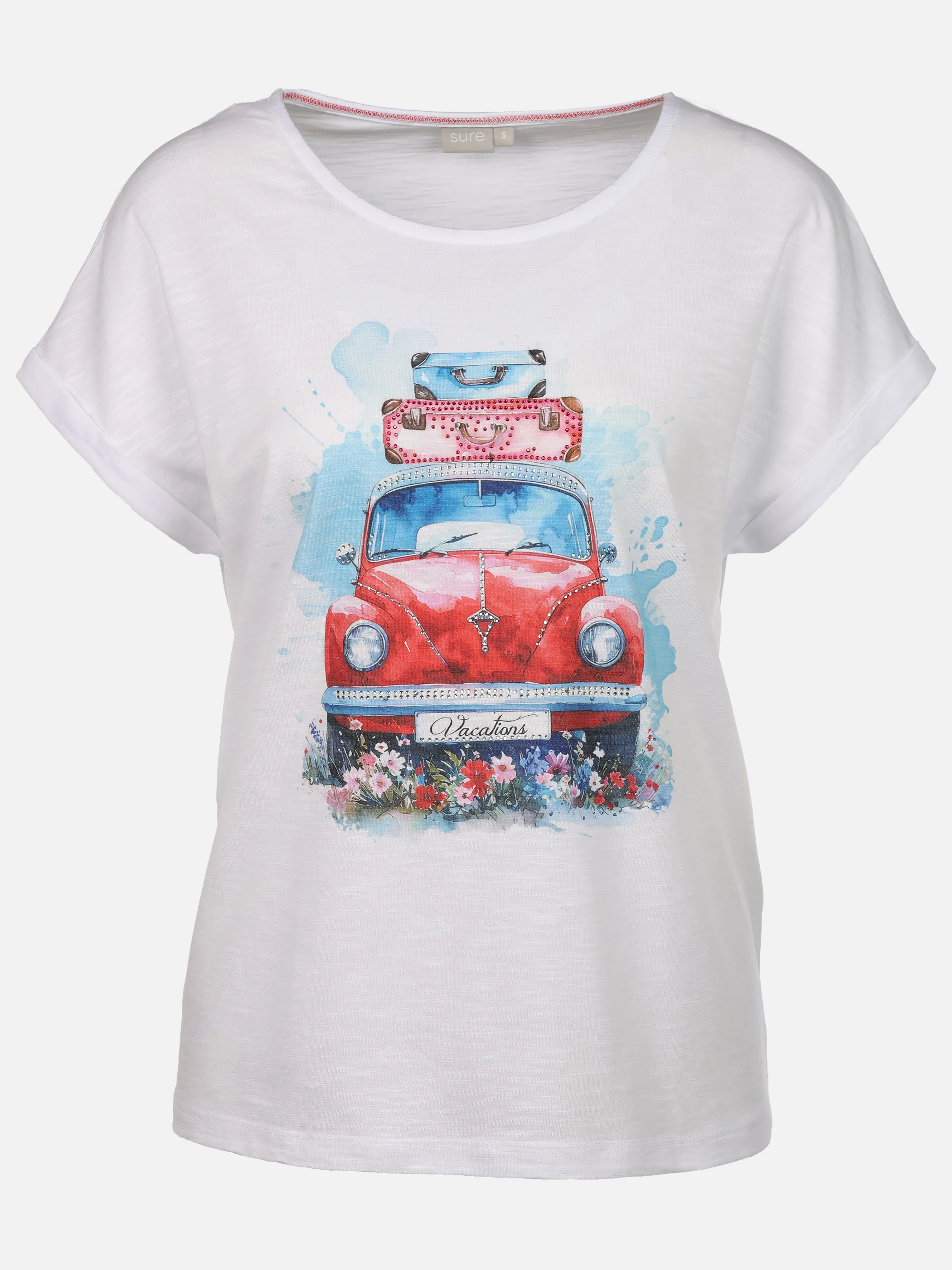 Sure Da-T-Shirt m. Motivprint Weiß 926203 VW 1