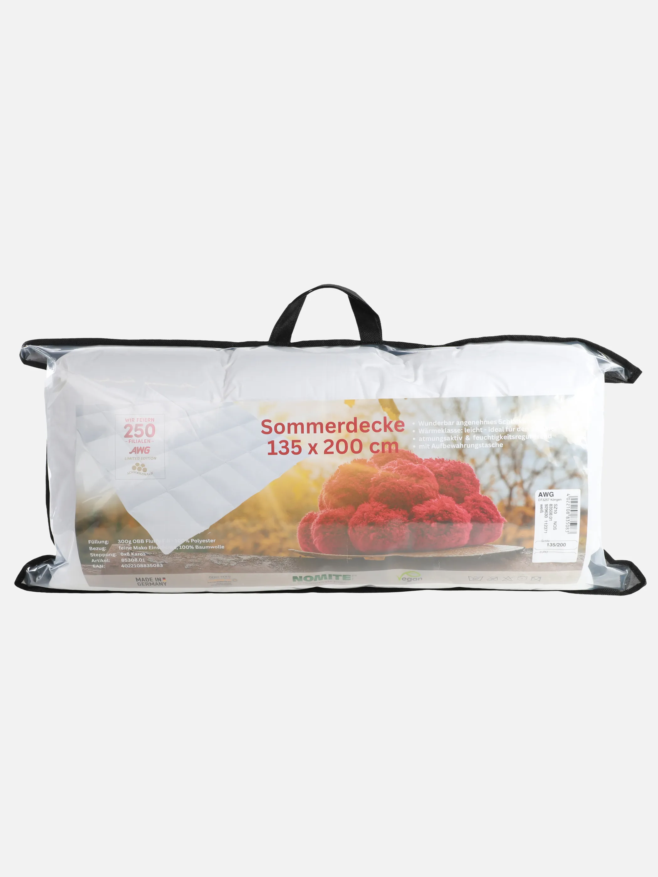 Schwarzwald Sommer Einziehdecke 135x200 Weiß 929630 WEIß 3