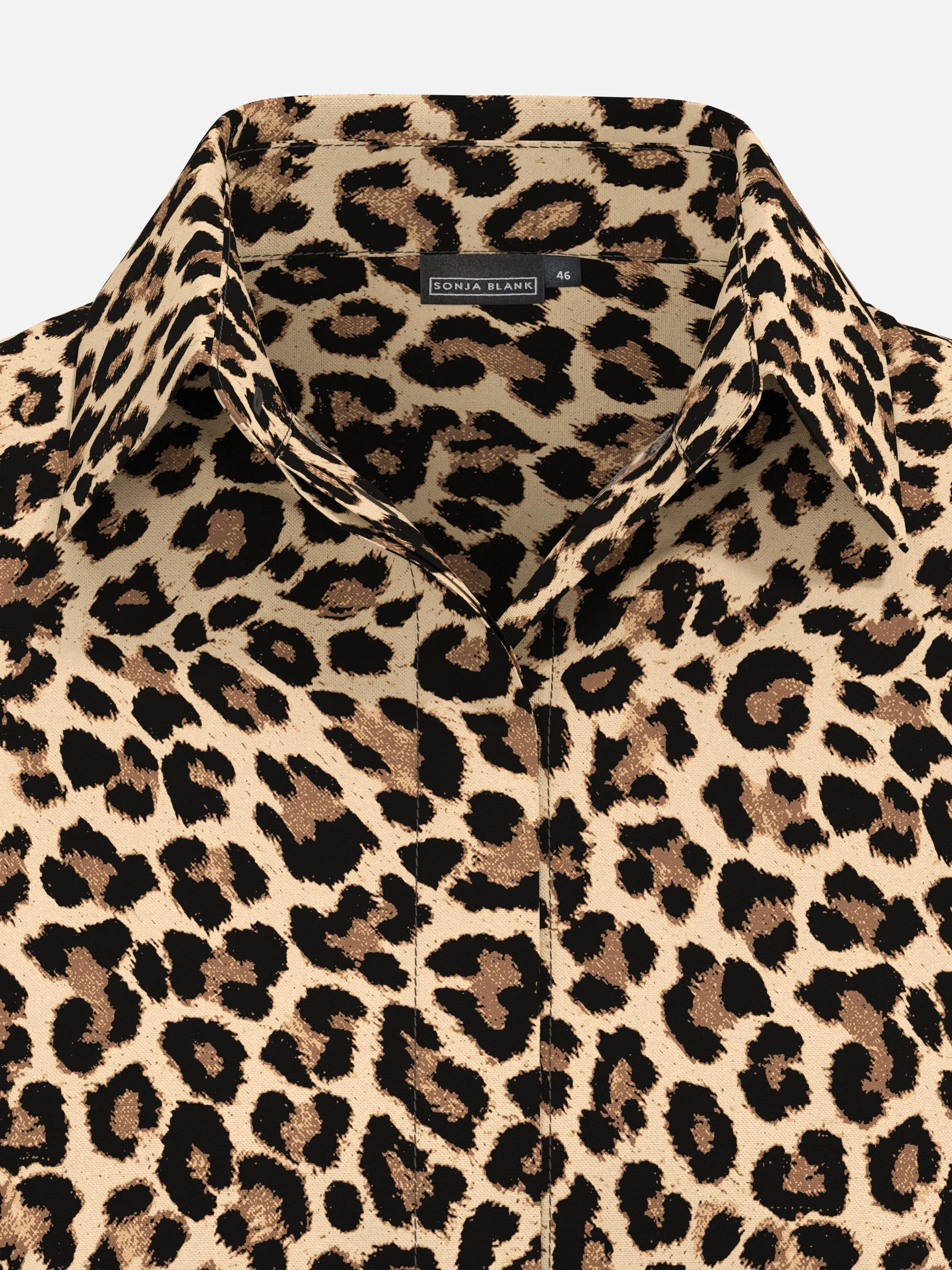 Sonja Blank Da-gr.Gr. Hemdbluse Bunt 929995 LEOAOPPRIN 3