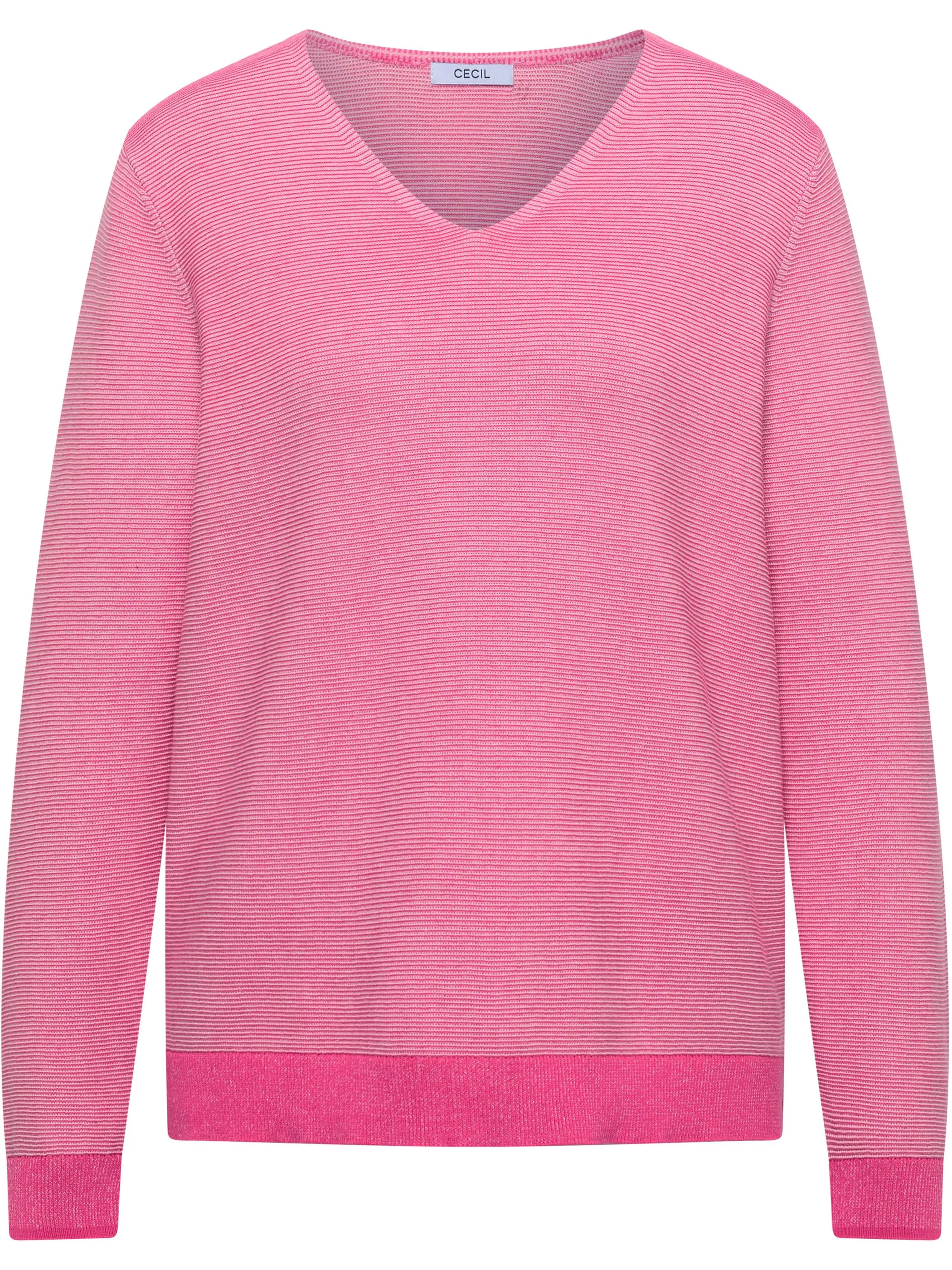 Cecil B303979 NOS 2-Tone V-Neck Rosa 932614 27839 5