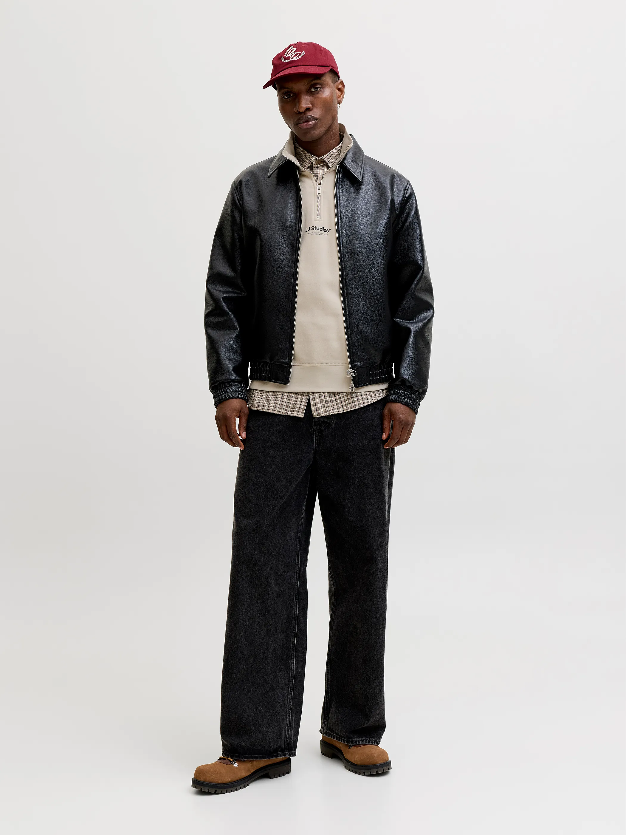 Jack Jones 12278793 JJESOHO SWEAT QUARTER Braun 928232 176631 4