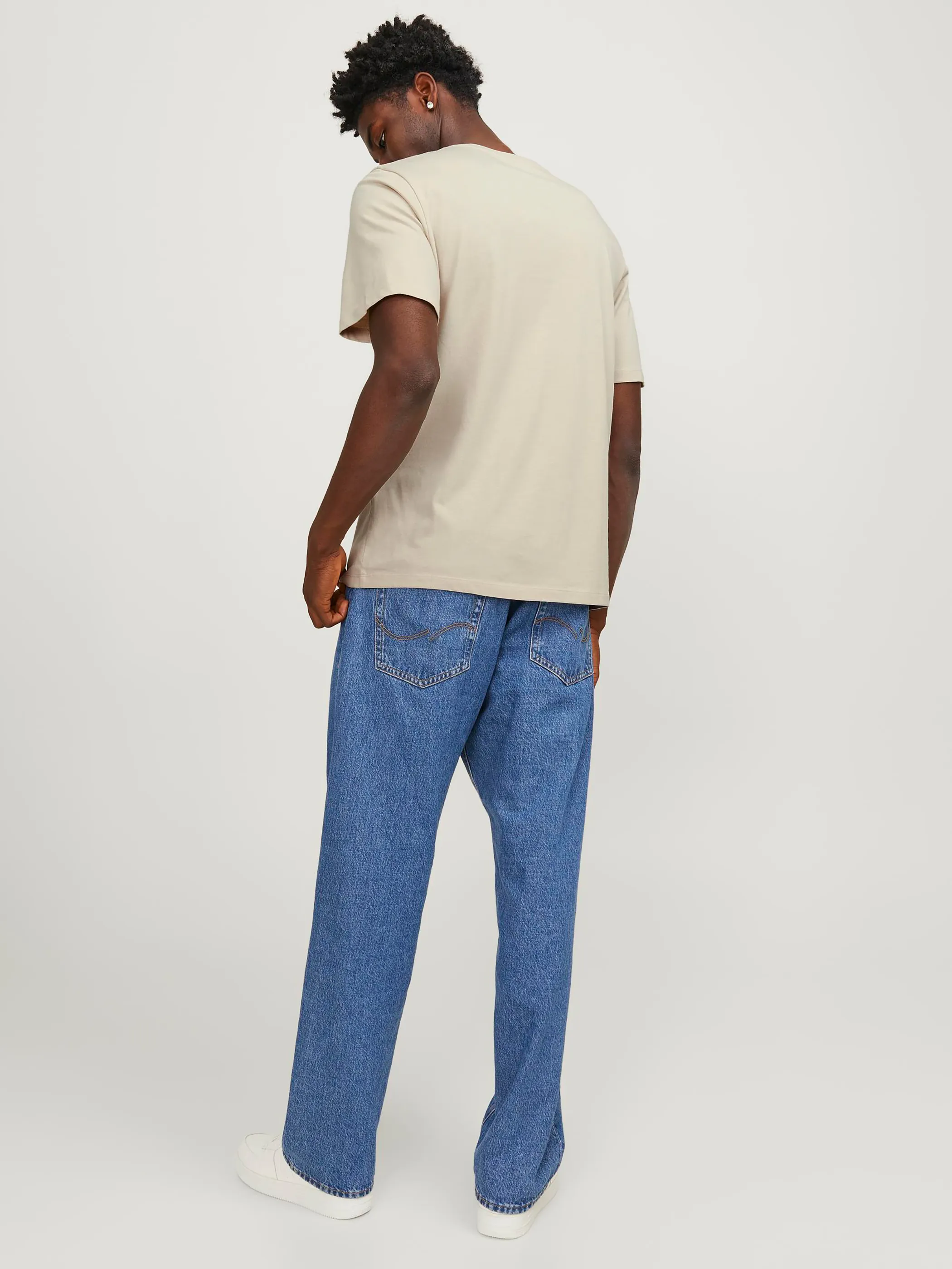 Jack Jones 12250683 JJEJEFF CORP LOGO TEE Weiß 887731 176631001 2
