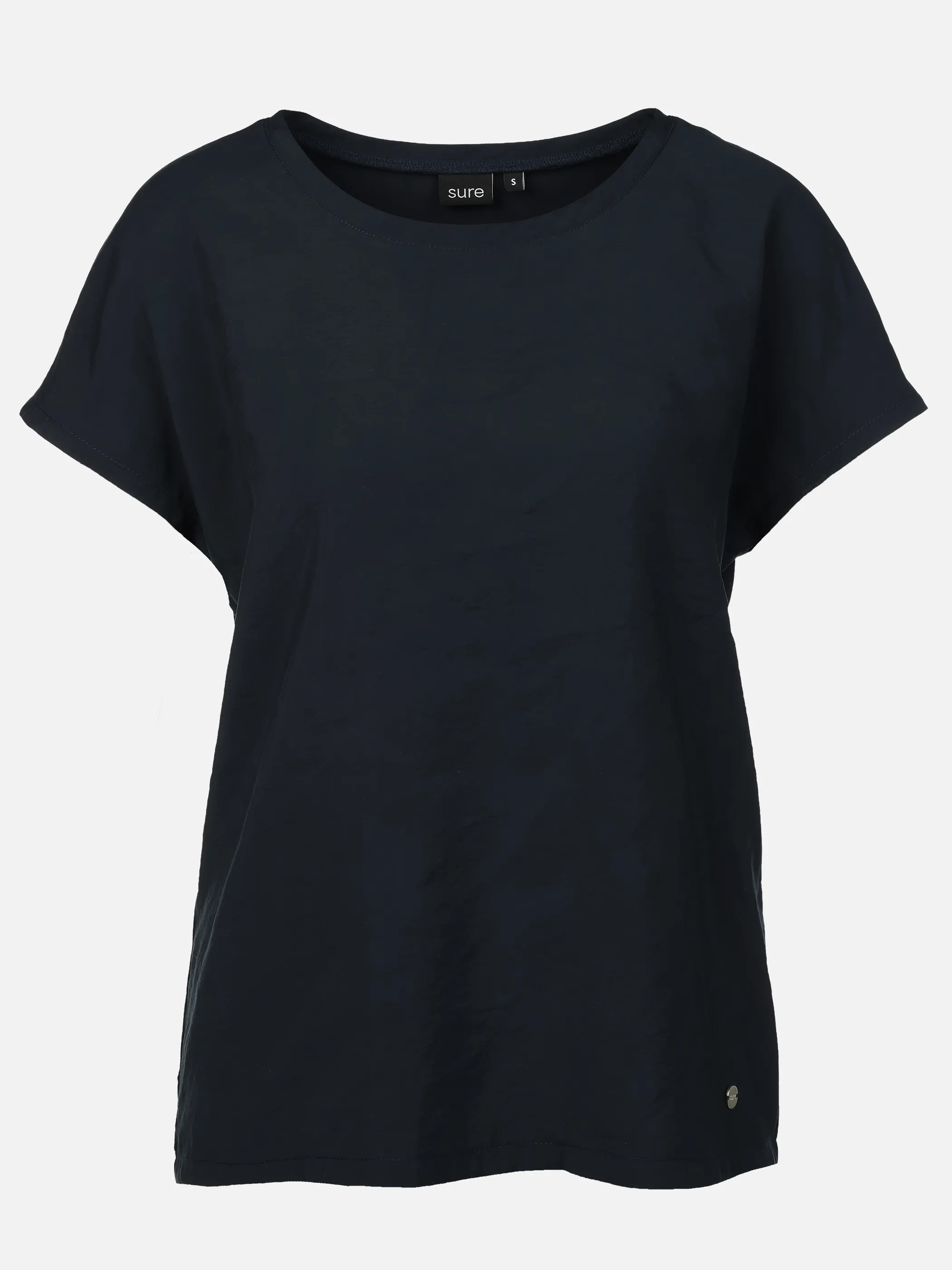Sure Da.  Materialmix T-Shirt Blau 930797 SAPIRE 1