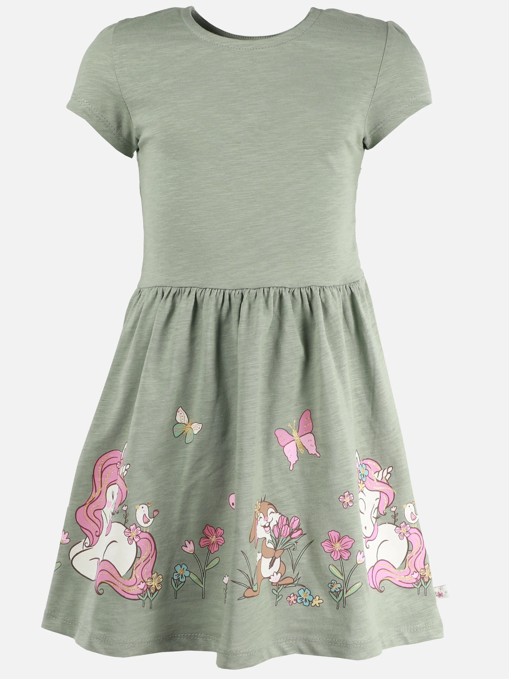 One Way MG Set Kleid, Einhorn print am rock+bag in grün Grün 923232 GRÜN 1