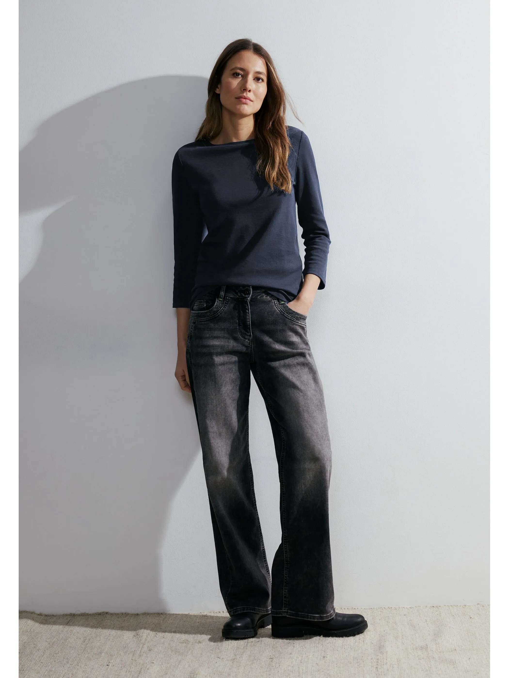 Cecil B317389 NOS Basic Boatneck Blau 864124 15512 4 Cecil B317389 NOS Basic Boatneck Blau 864124 15512 4