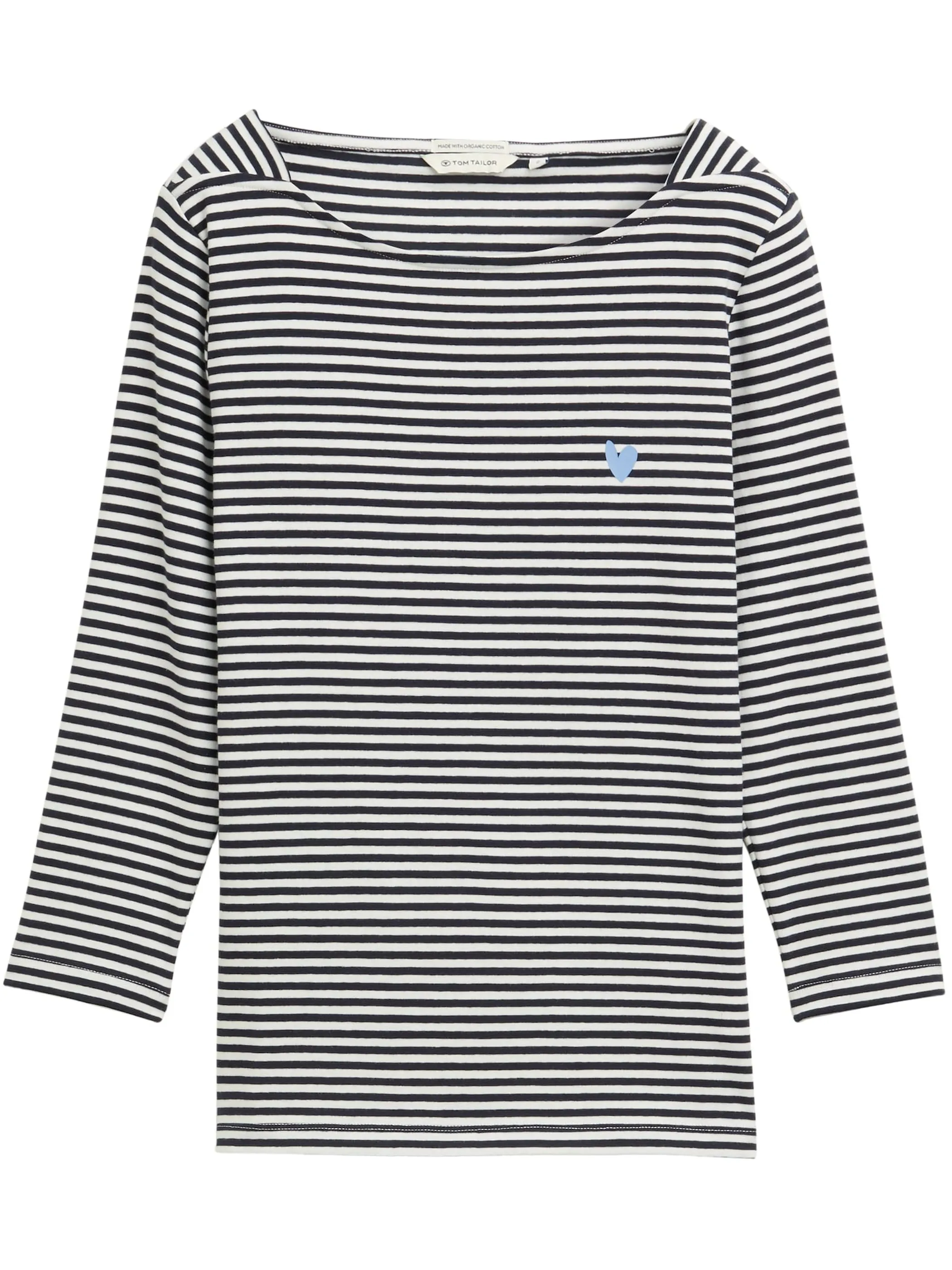 Tom Tailor 1045535 NOS T-shirt striped longsleeve Marine 905958 37370 1