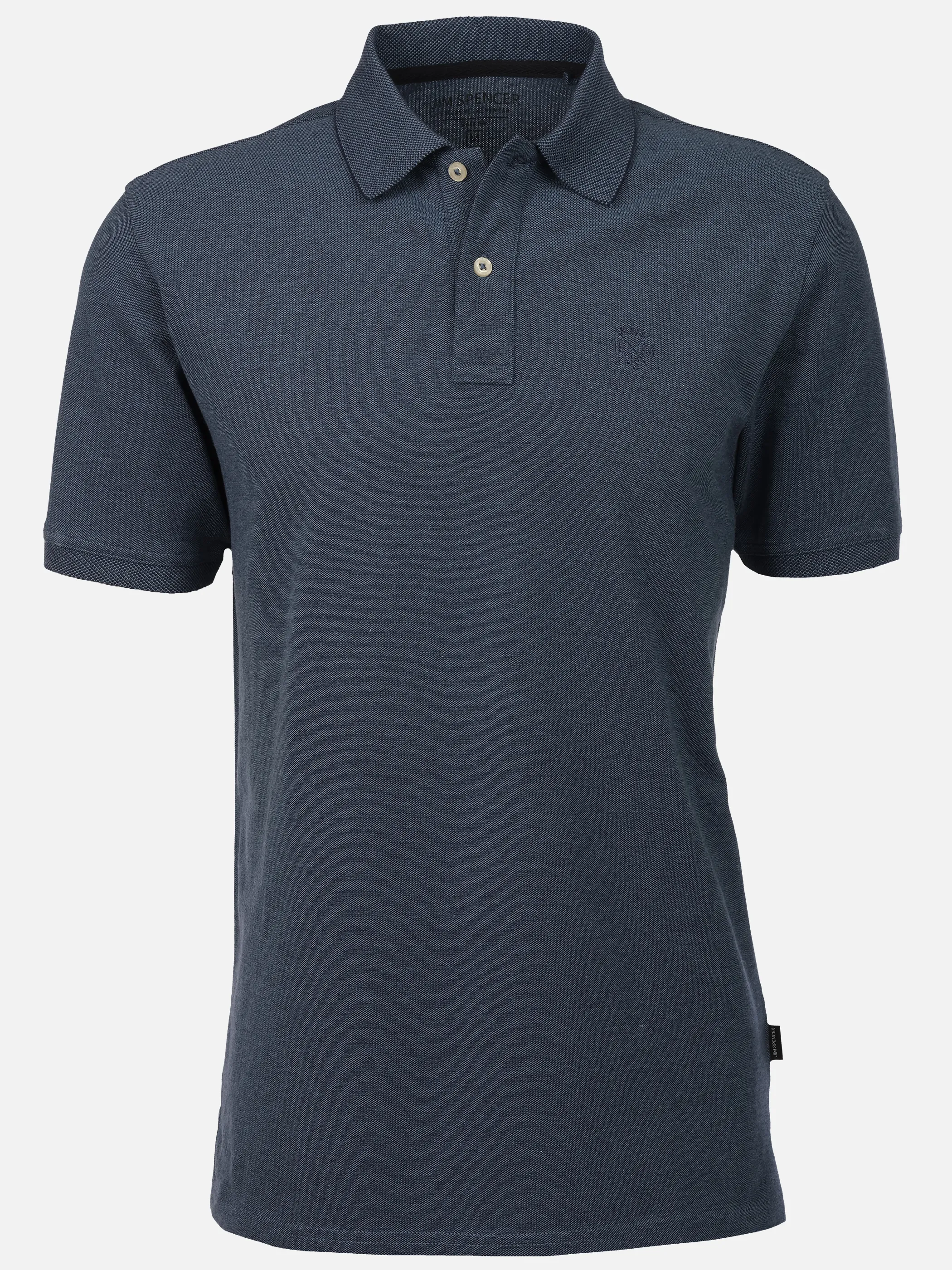 Jim Spencer He. Poloshirt 1/2 Arm basic Blau 922513 JEANSTWIST 1