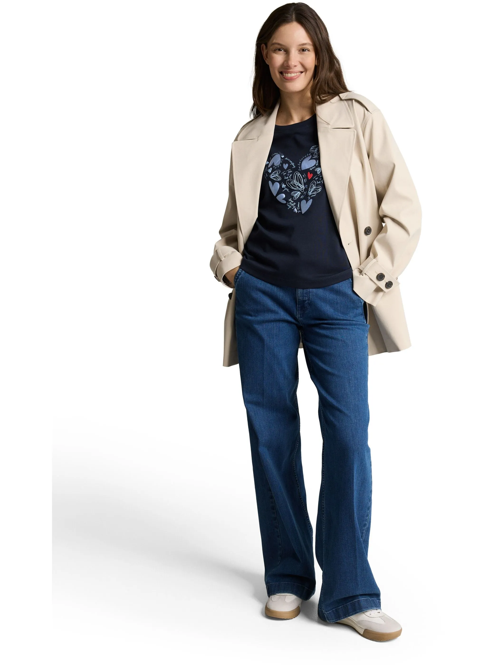 Tom Tailor 1050426 NOS T-shirt boxy crew neck with print Blau 921974 10668 4