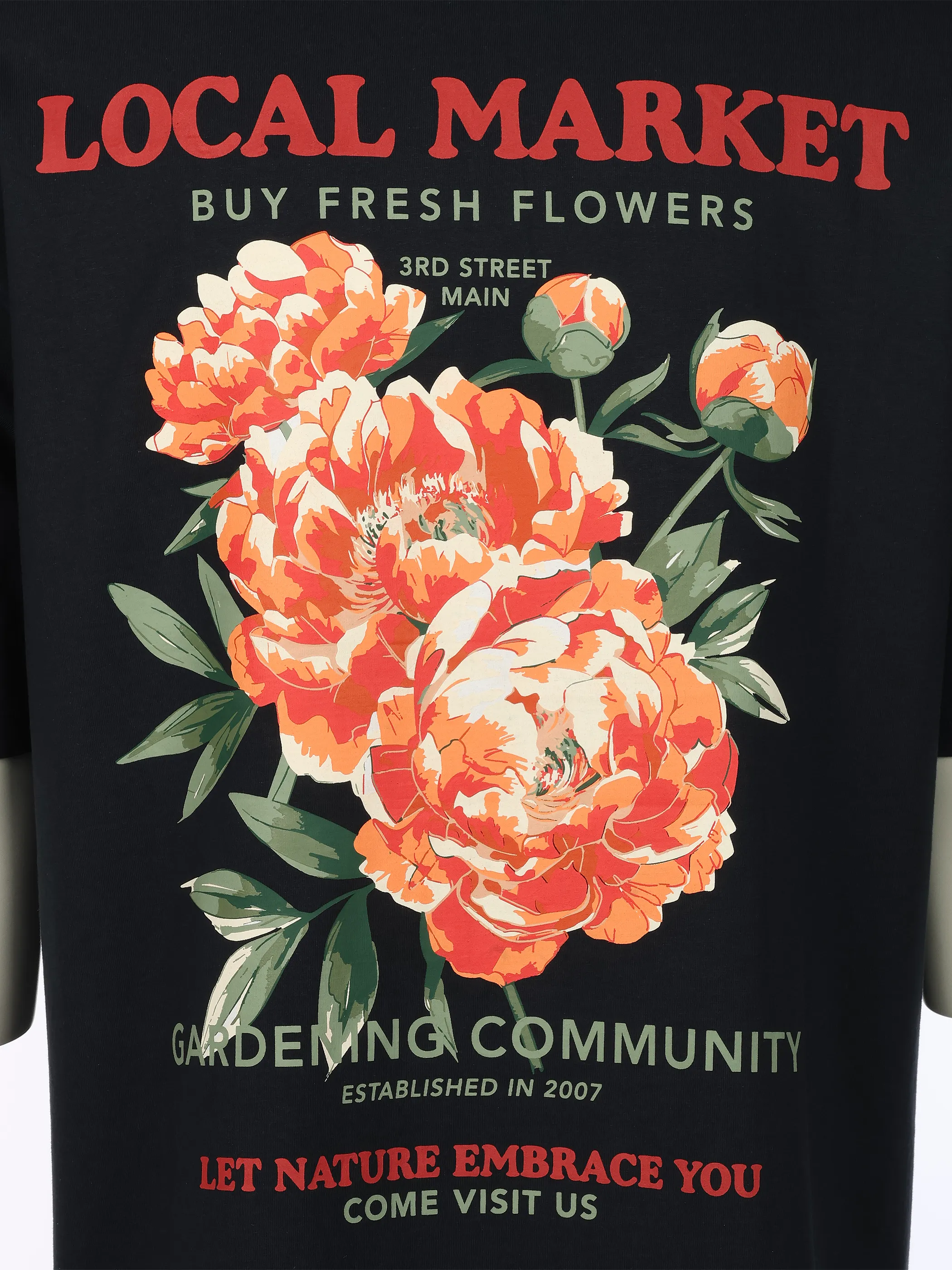 IX-O H12078M22616AAWG YF He-T-Shirt mit Graphic Print Blau 925919 19400 3