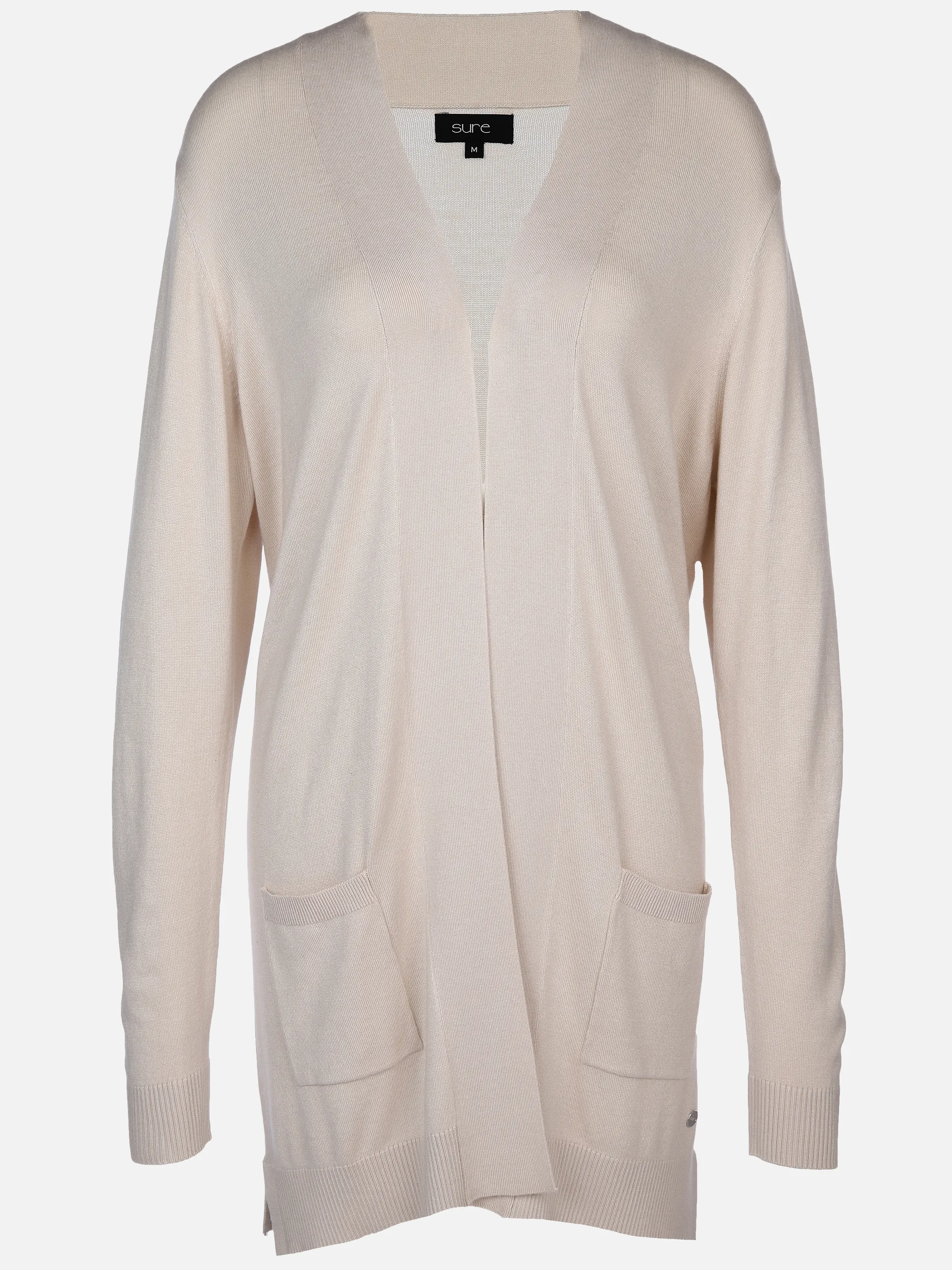 Sure Da-Cardigan m. 2 Taschen Weiß 905186 CREME 1