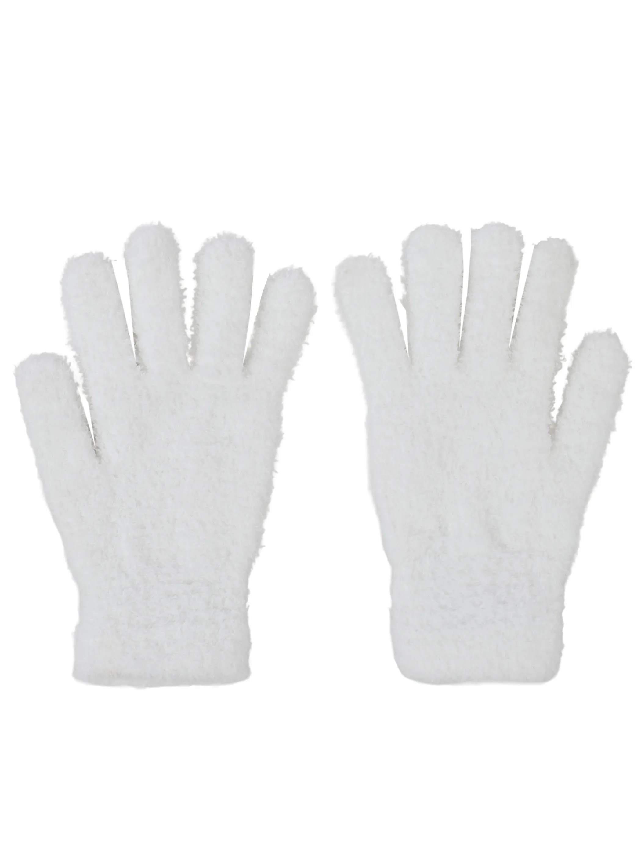 One Way KM-Handschuhe, flauschig Weiß 929822 OFFWHITE 2