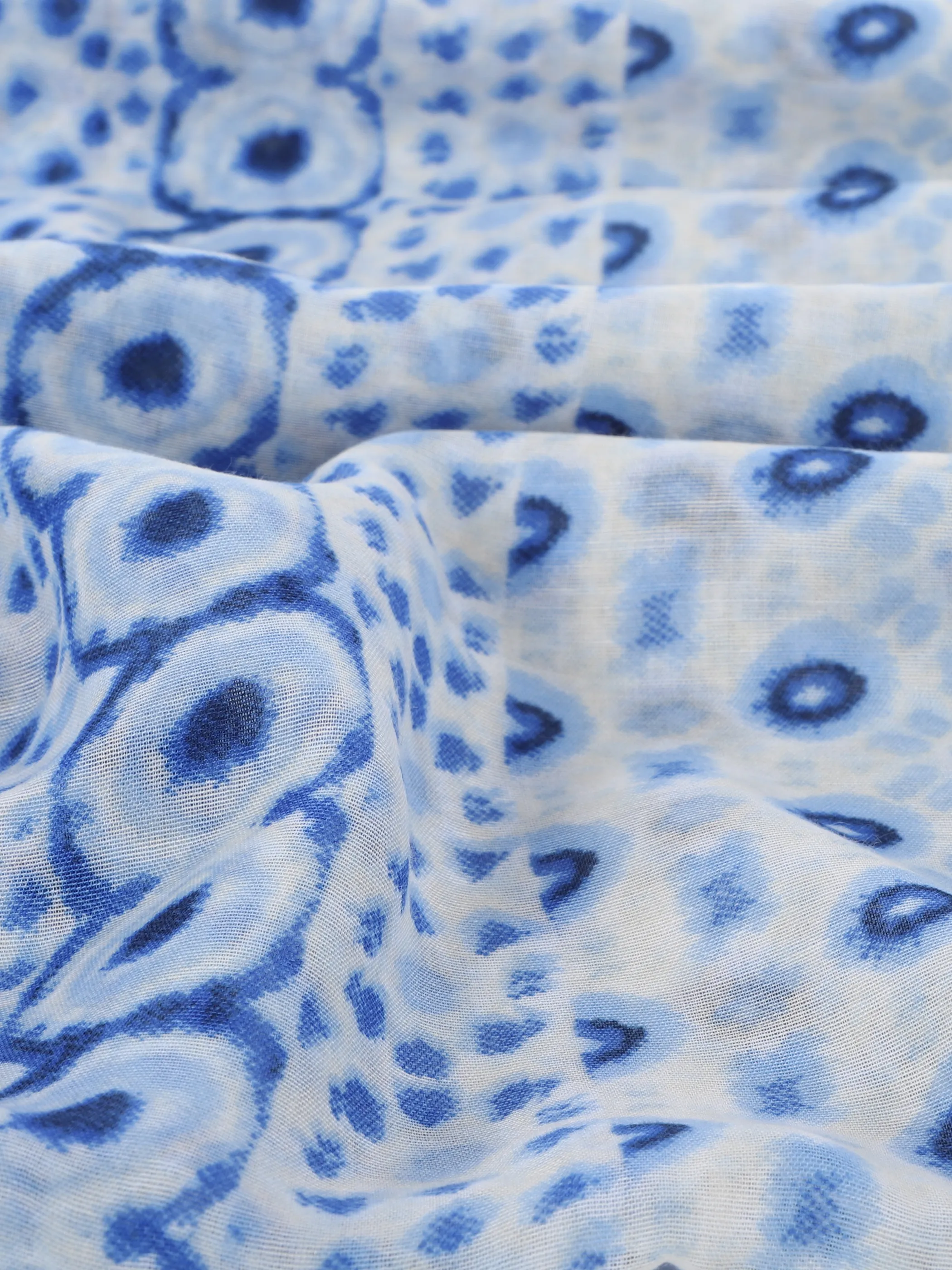 Sure Da-Schlauchschal m. Batikdruck Blau 890190 BLUE 2