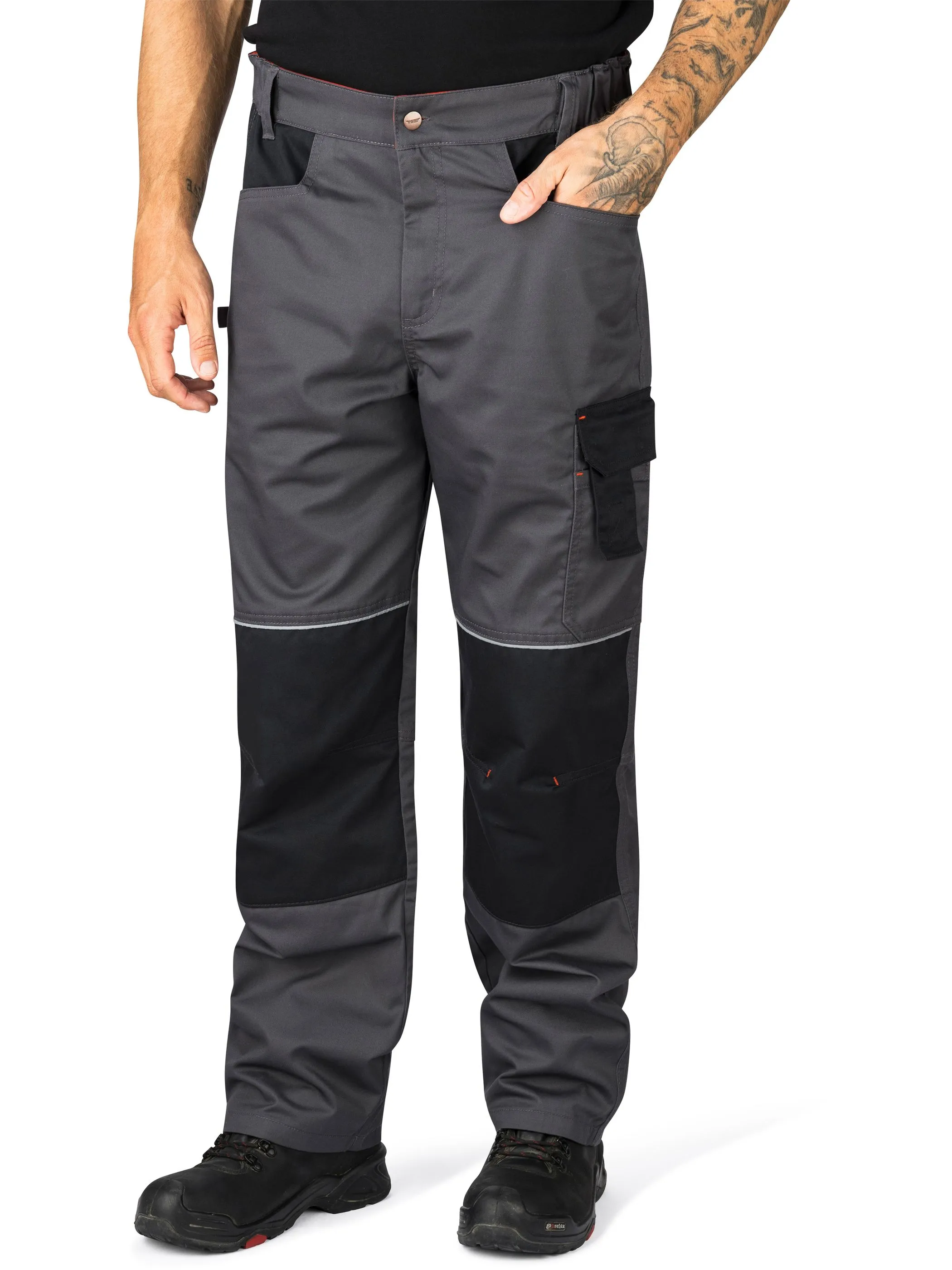 HERO by John Medoox 71750010009122 He. Hosen lang, Grau 929177 9122 1