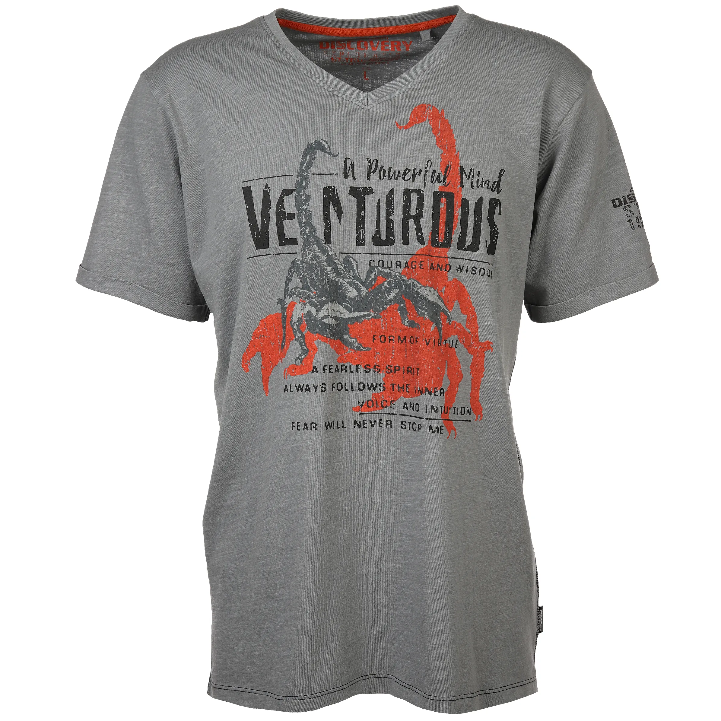 Southern Territory He. T-Shirt 1/2 Arm washer print Grau 878481 GREY 1 Southern Territory He. T-Shirt 1/2 Arm washer print Grau 878481 GREY 1