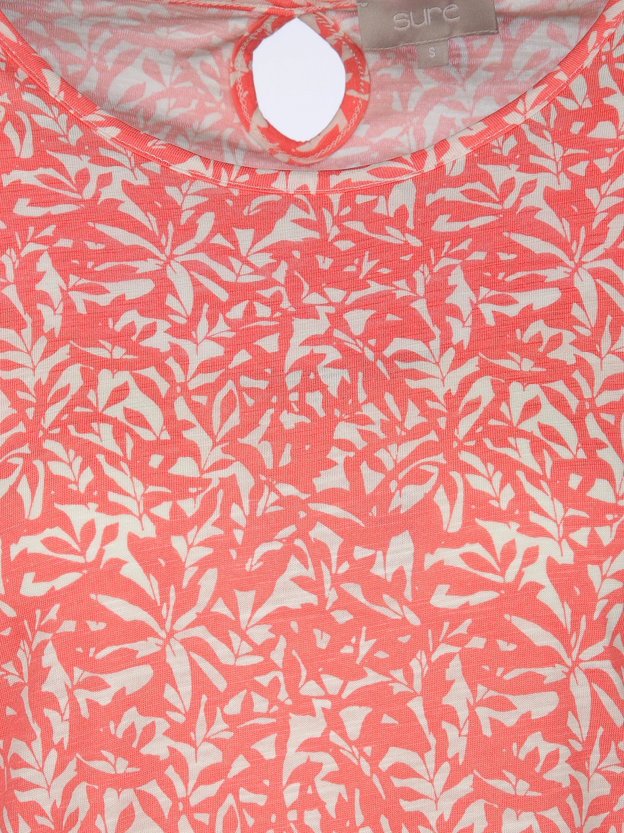 Sure Da-T-Shirt m. Alloverprint Pink 908105 CORAL 3