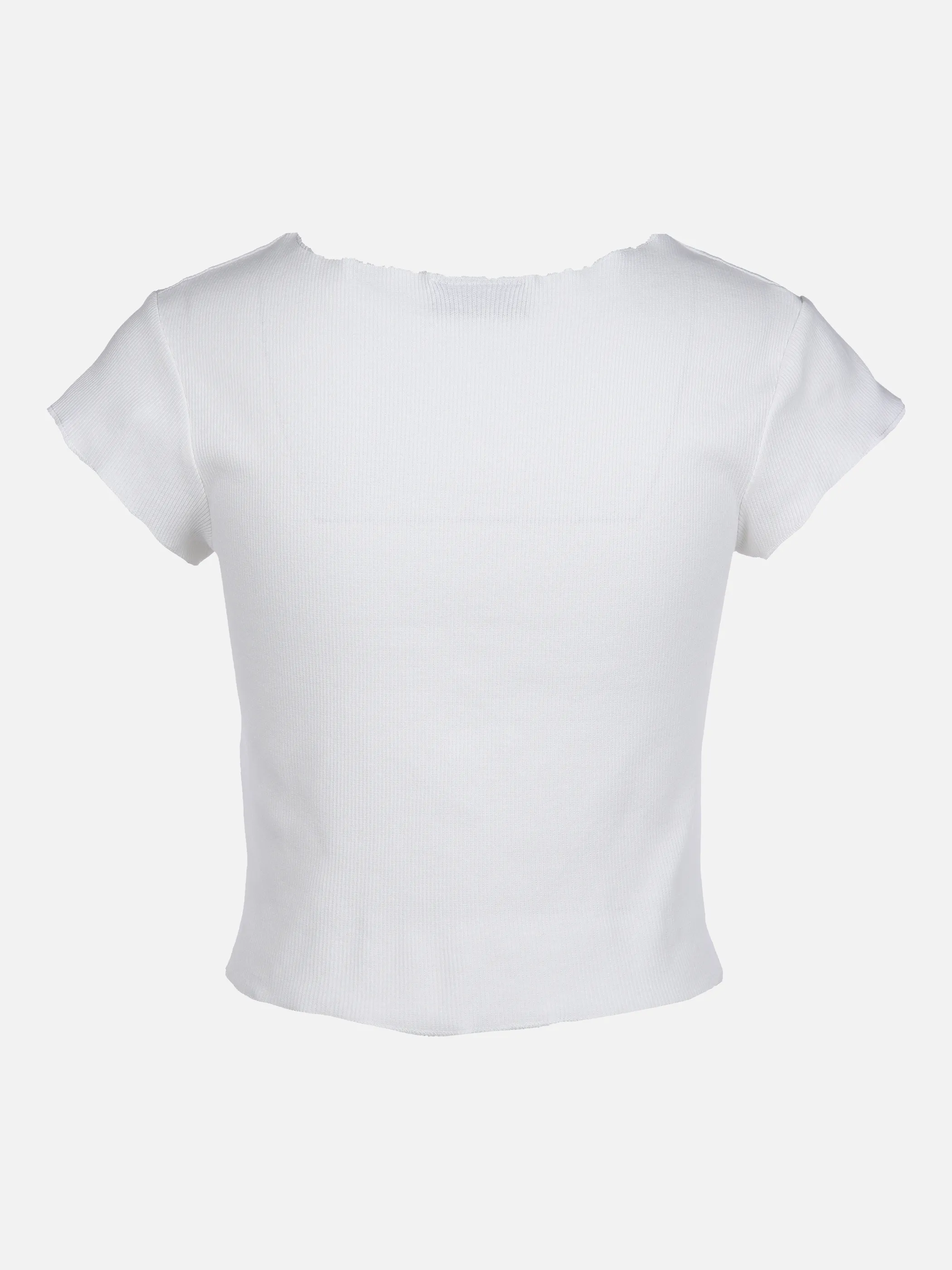 IX-O YF-Da-T-Shirt, cropped Weiß 863684 11-0602TCX 2