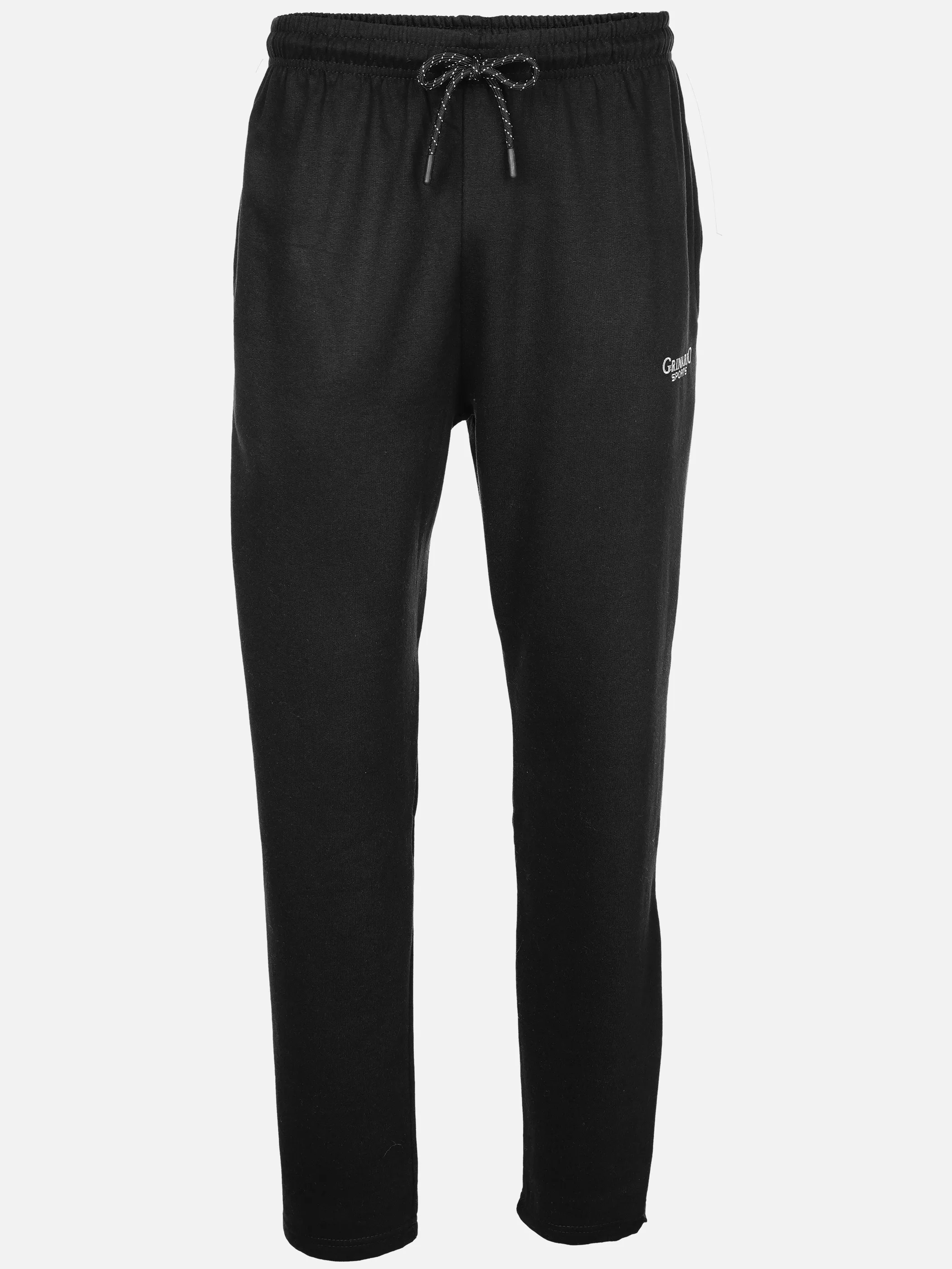 Grinario Sports He-Jogginghose offen Schwarz 911581 BLACK 1 Grinario Sports He-Jogginghose offen Schwarz 911581 BLACK 1