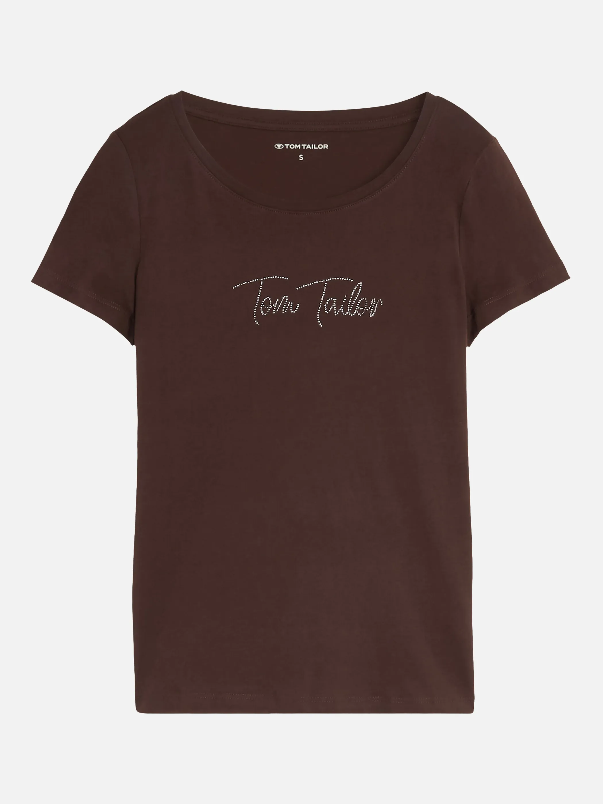 Tom Tailor 1051230 T-Shirt with logo print Braun 926130 13234 3