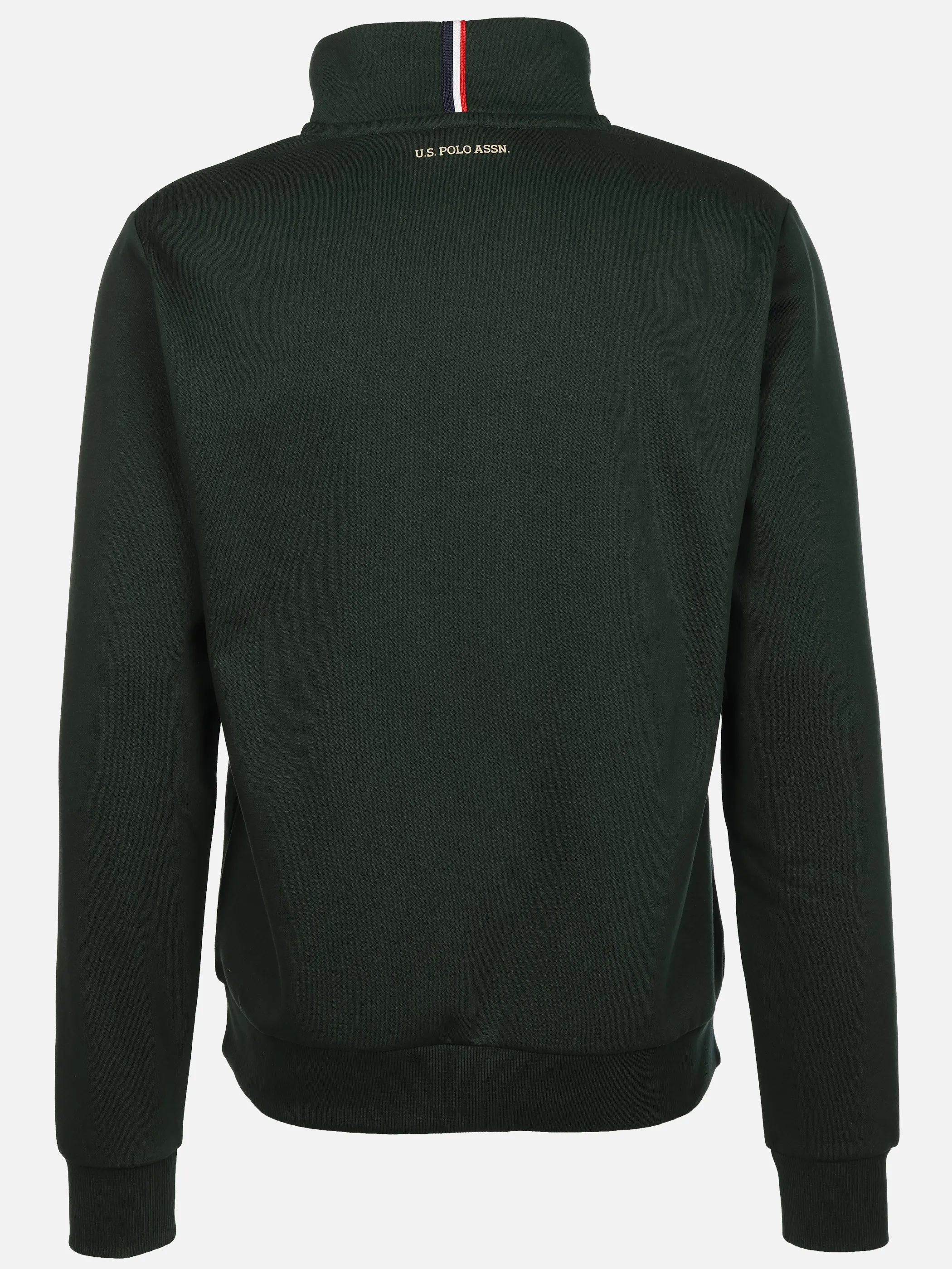 U.S. Polo Assn. He. Sweattroyer half zip Grün 929844 346 2