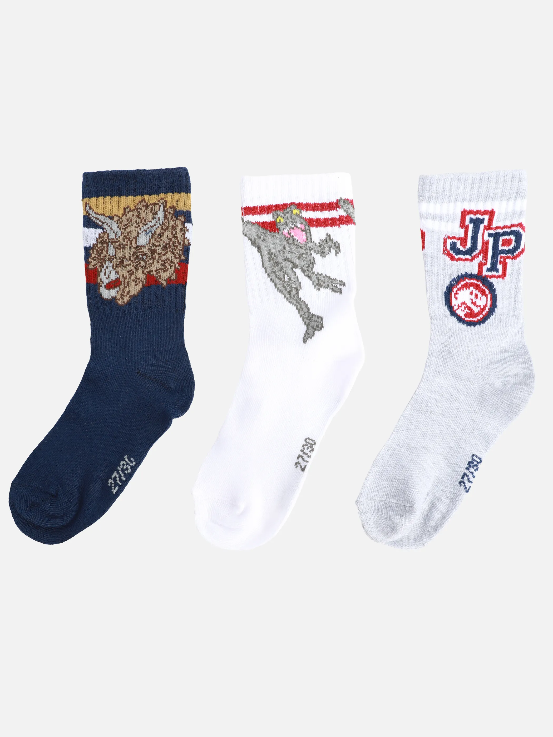 Lizenz P94014001 Disney Boys Socks 3p Jurassic Park Grau 926272 0006 1