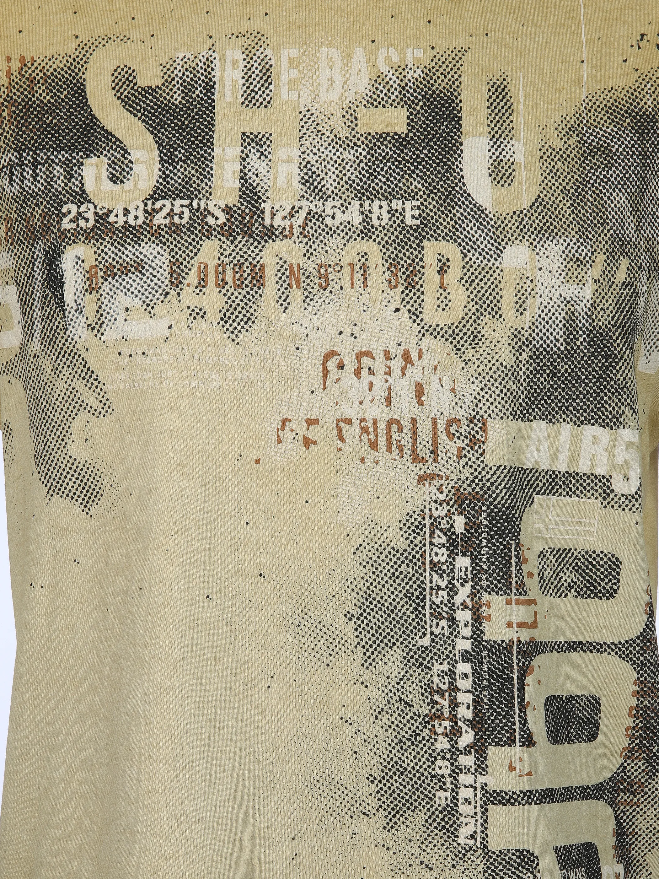 Southern Territory He. Muscleshirt washer print Gelb 910625 GELB 3