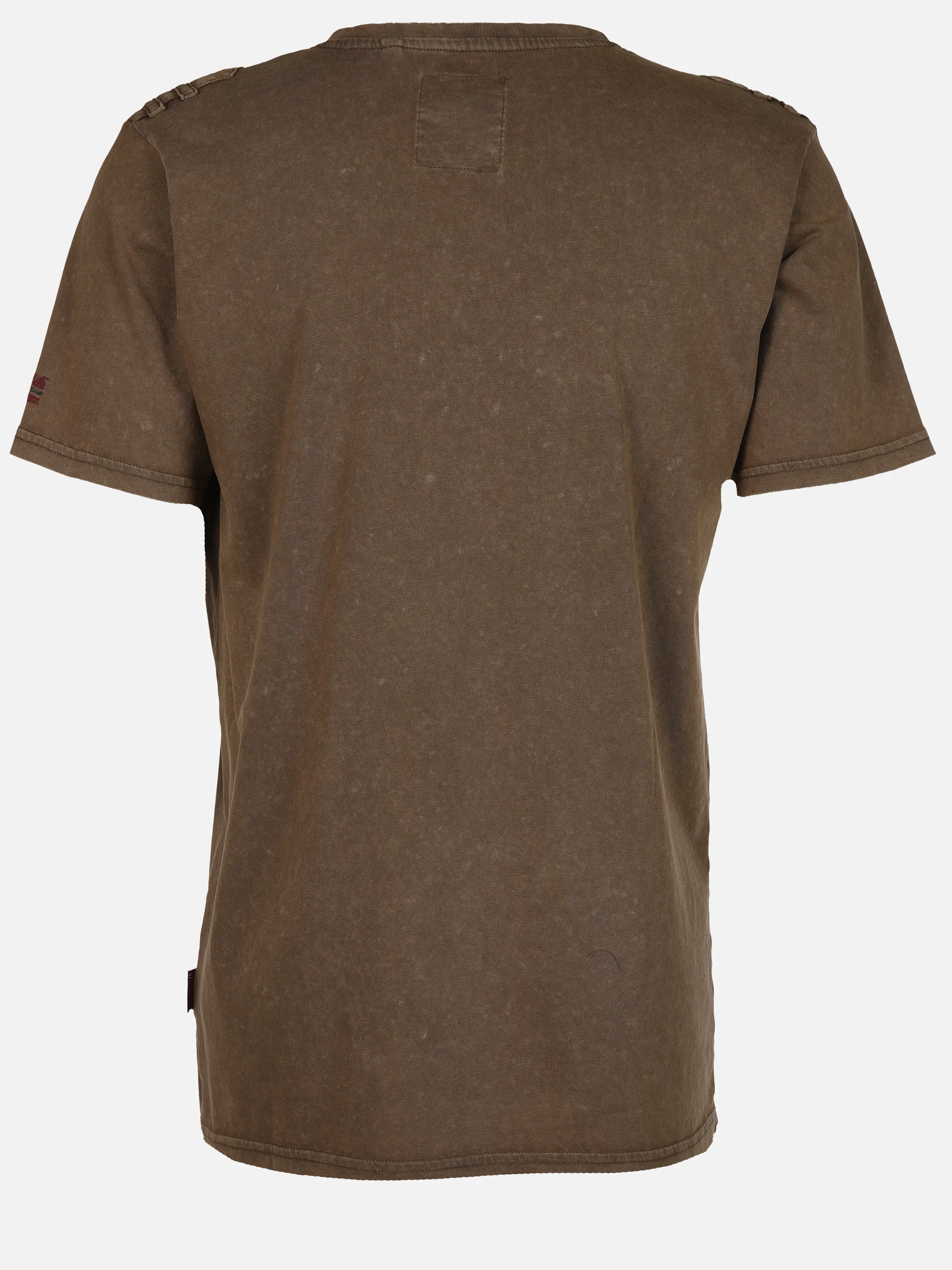 Southern Territory He. Henleyshirt 1/2 Arm washer Braun 905108 BROWN 2