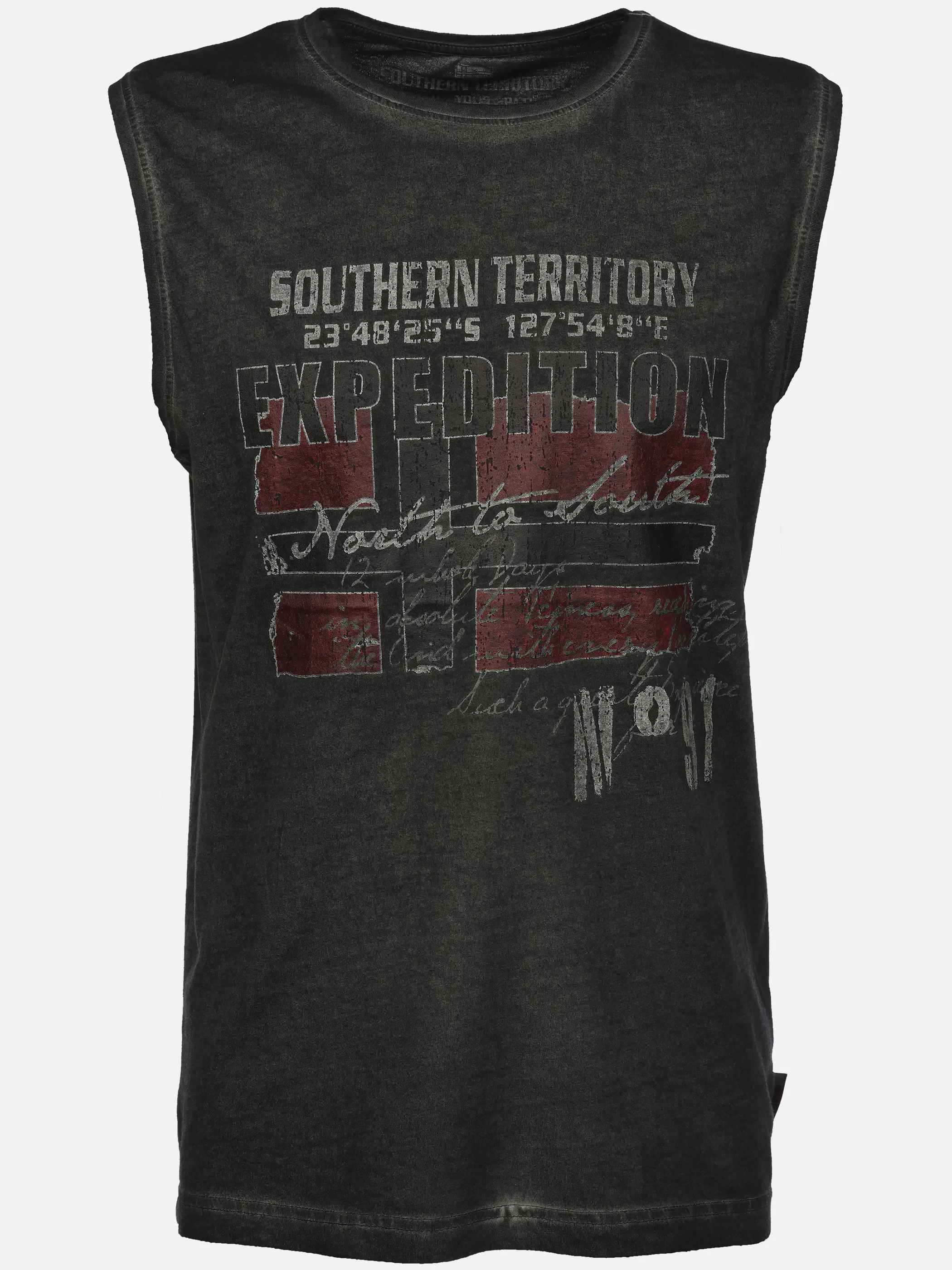 Southern Territory He. Muscleshirt oilwash Schwarz 926172 BLACK 1