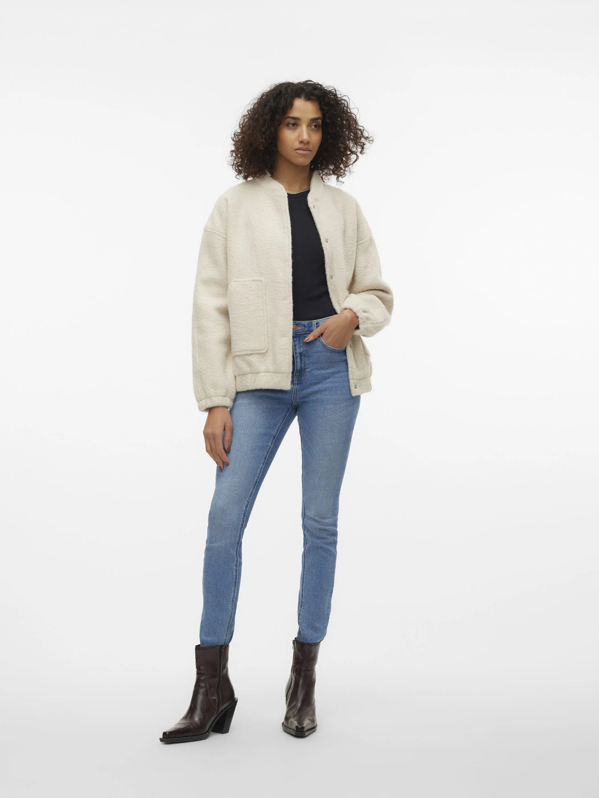 Vero Moda 10304921 VMAMBER ELITE BOMBER Weiß 897705 175626 4