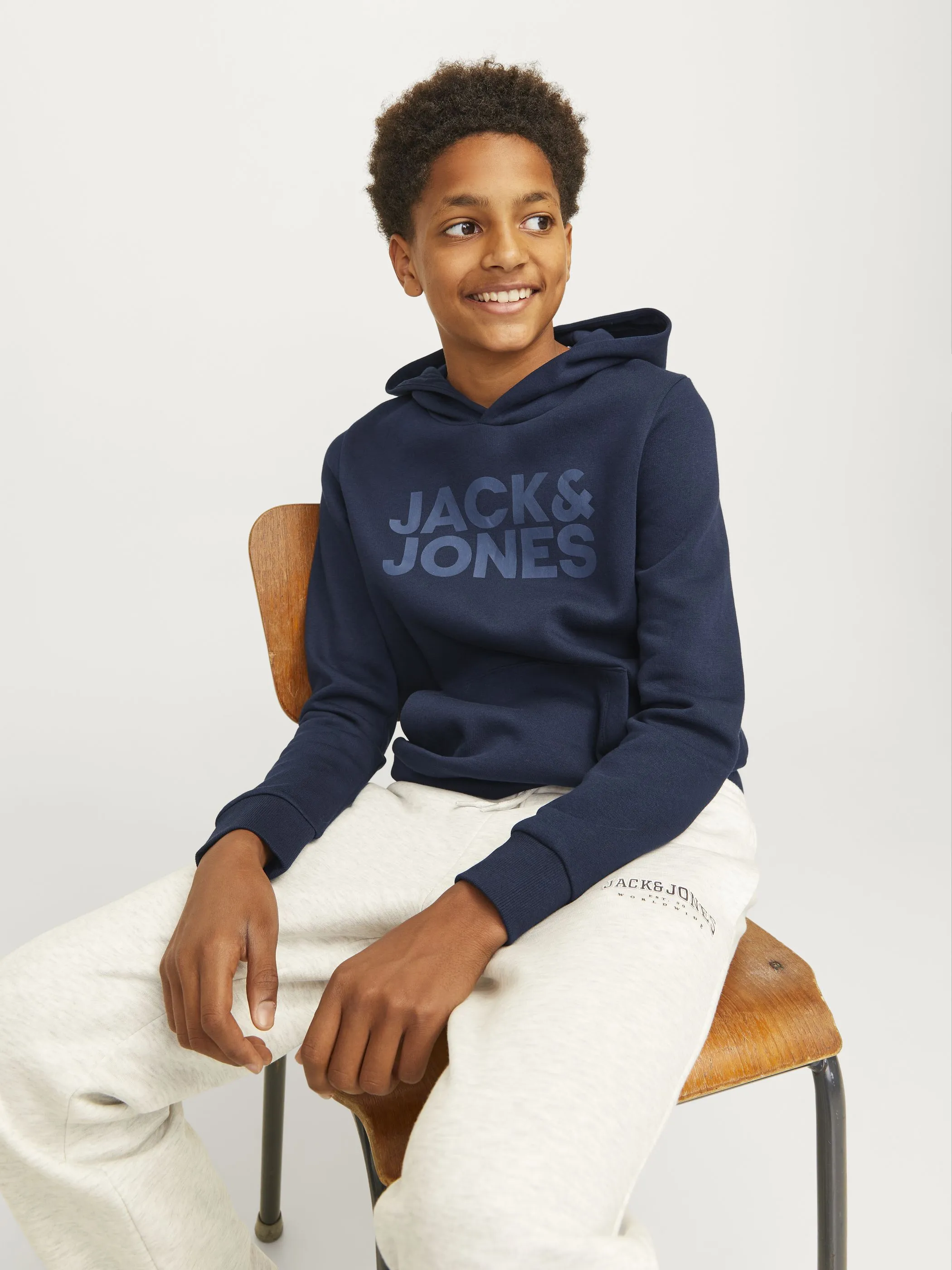 Jack&Jones Junior 12152841 JJECORP LOGO SWEAT HO Marine 847246 175876016
