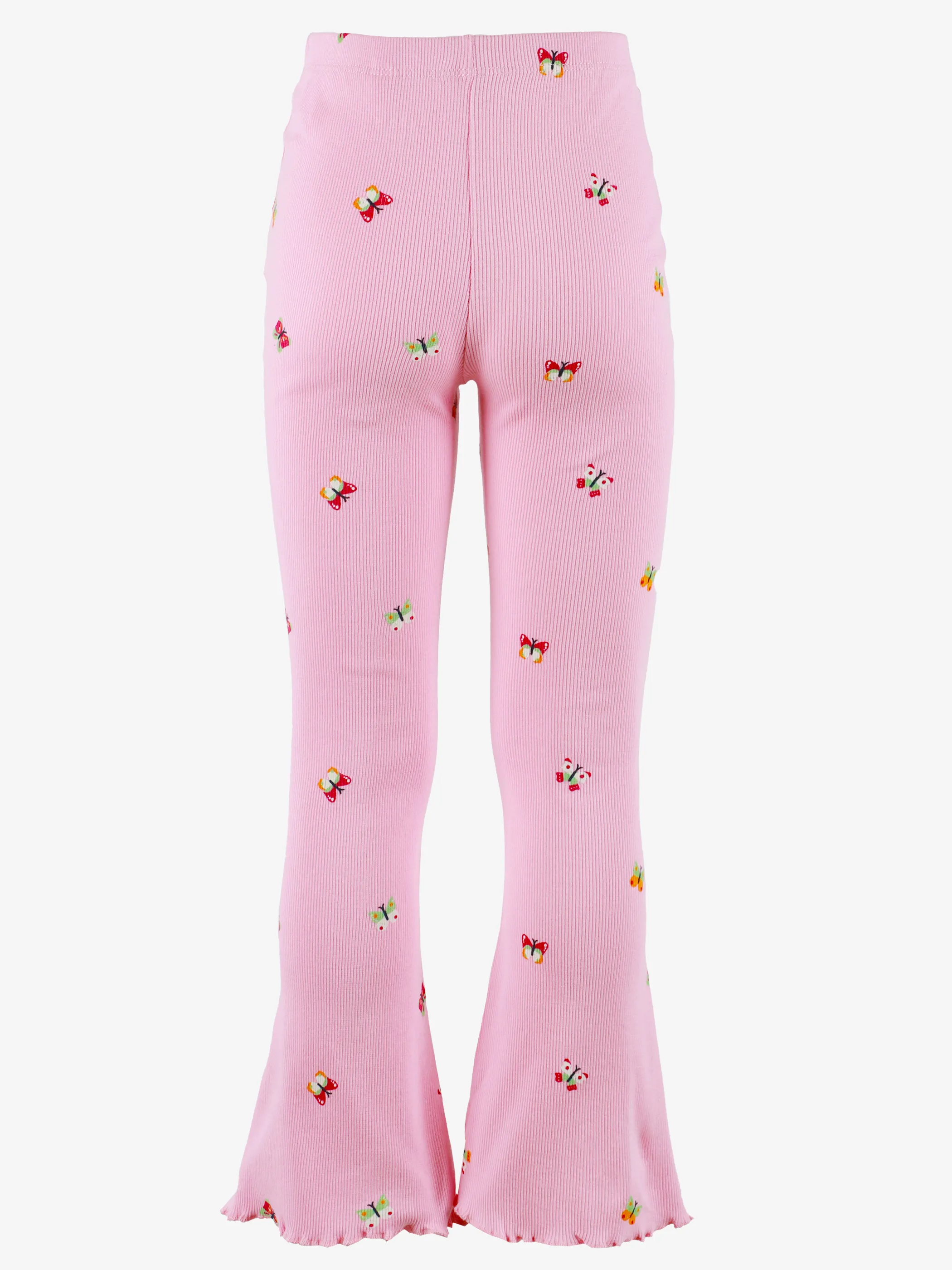 Bubble Gum KM flared ripp Leggings mit Schmetterling AOP rosa Rosa 906660 ROSA 2 Bubble Gum KM flared ripp Leggings mit Schmetterling AOP rosa Rosa 906660 ROSA 2