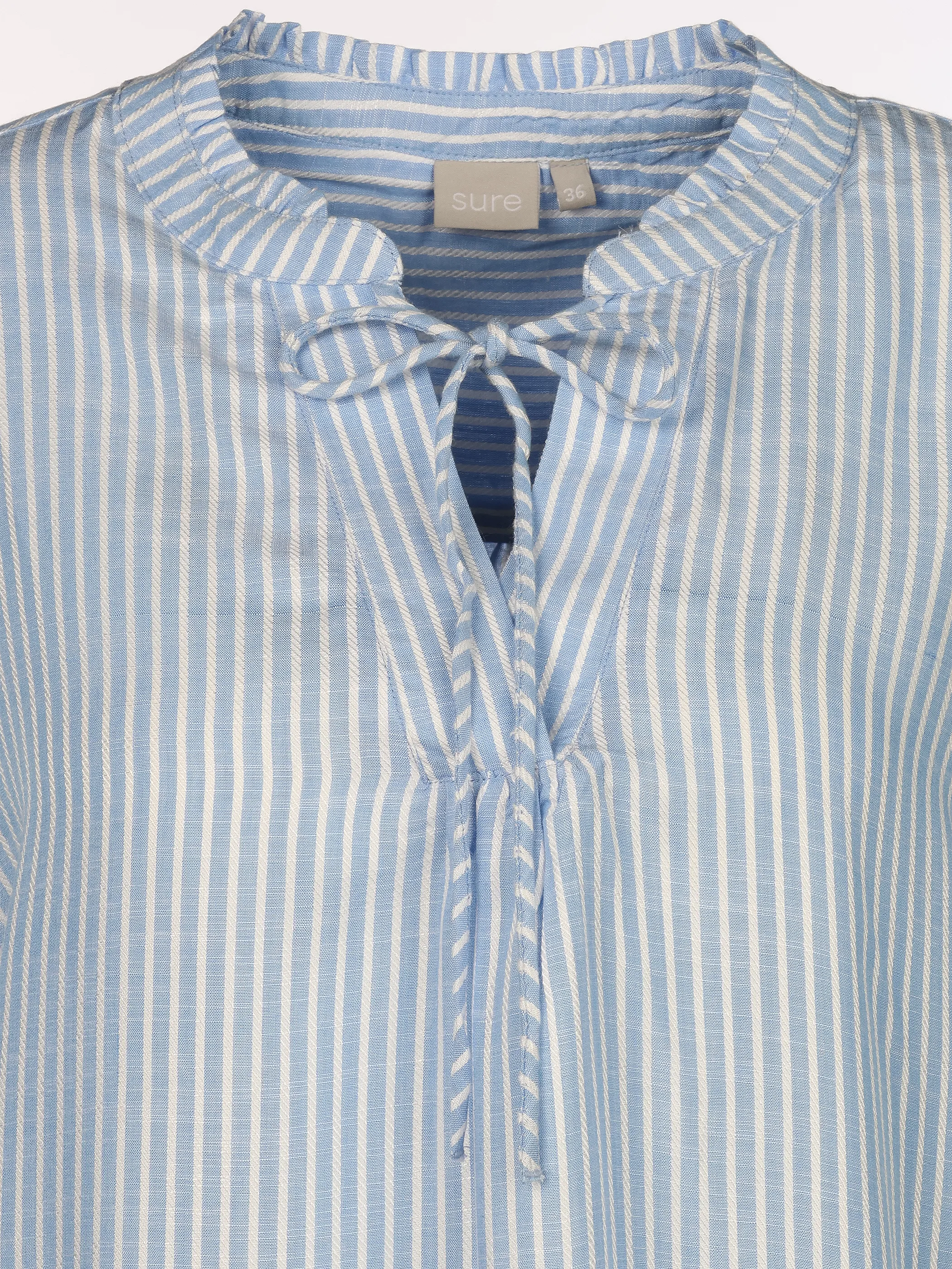 Sure Da-Bluse m. Streifen Blau 924505 BLEU 3
