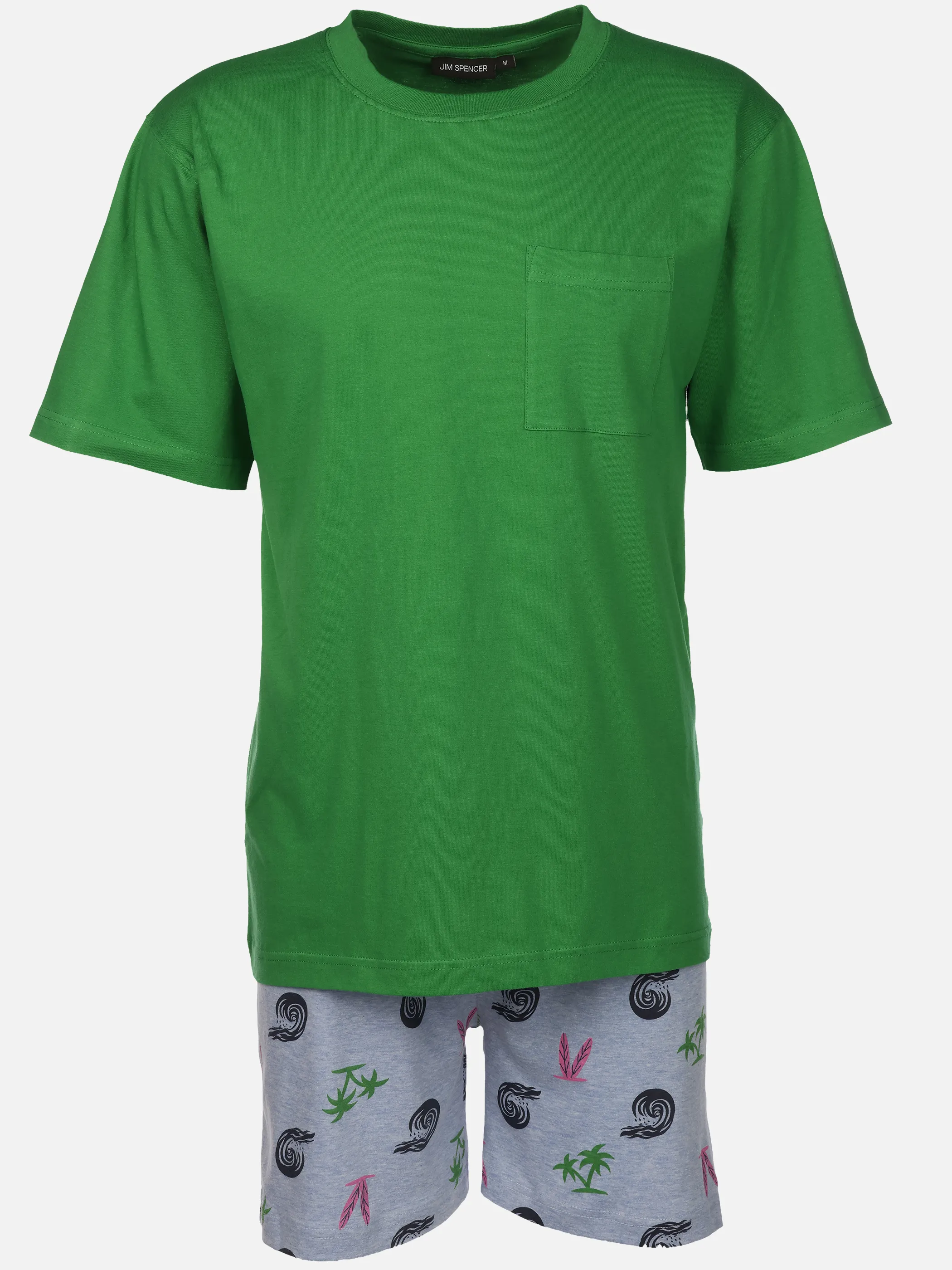 Jim Spencer He. Shorty gemustert Grün 923428 GRÜN 1