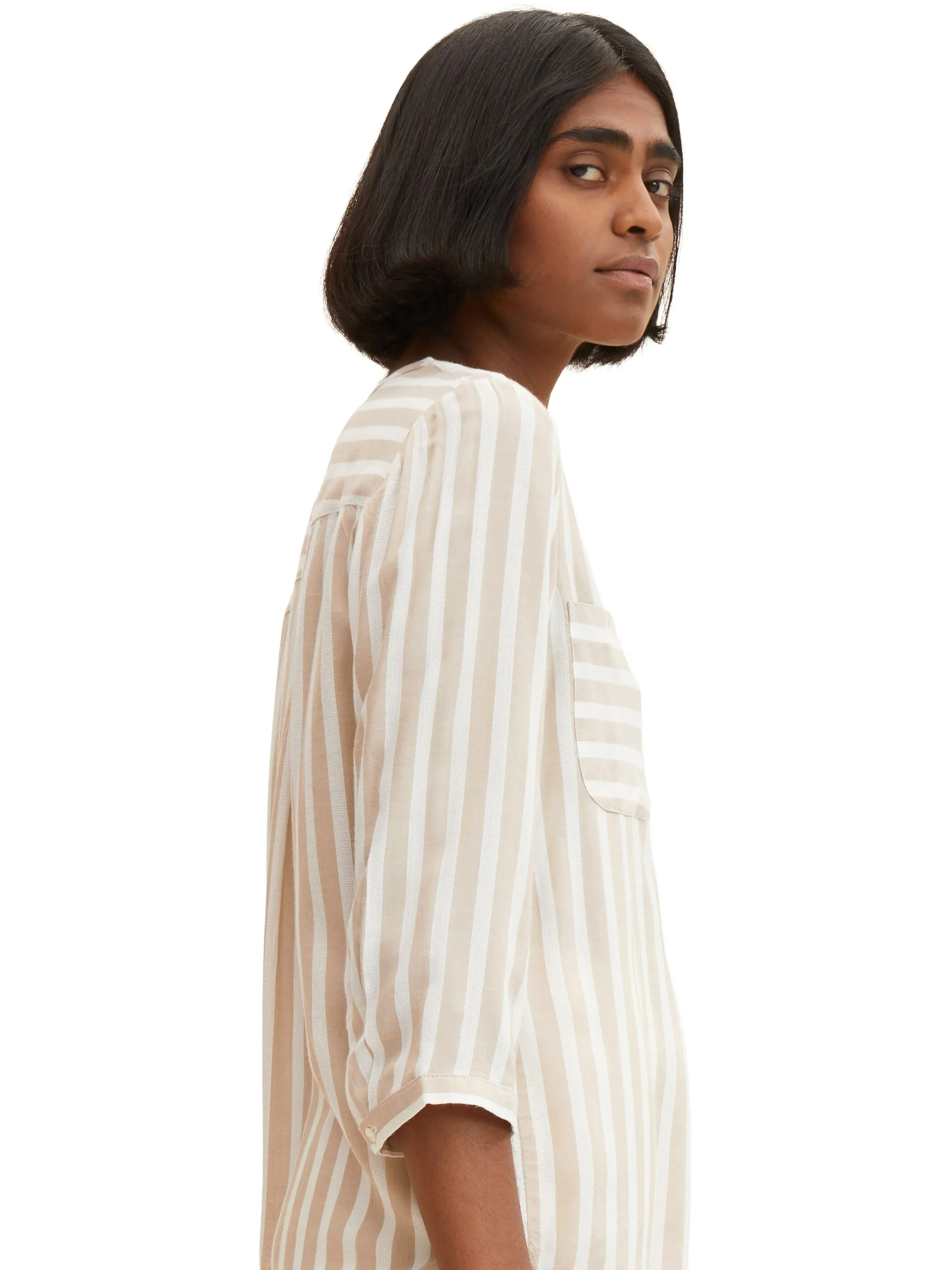 Tom Tailor 1016190 blouse striped Braun 849385 30351 5