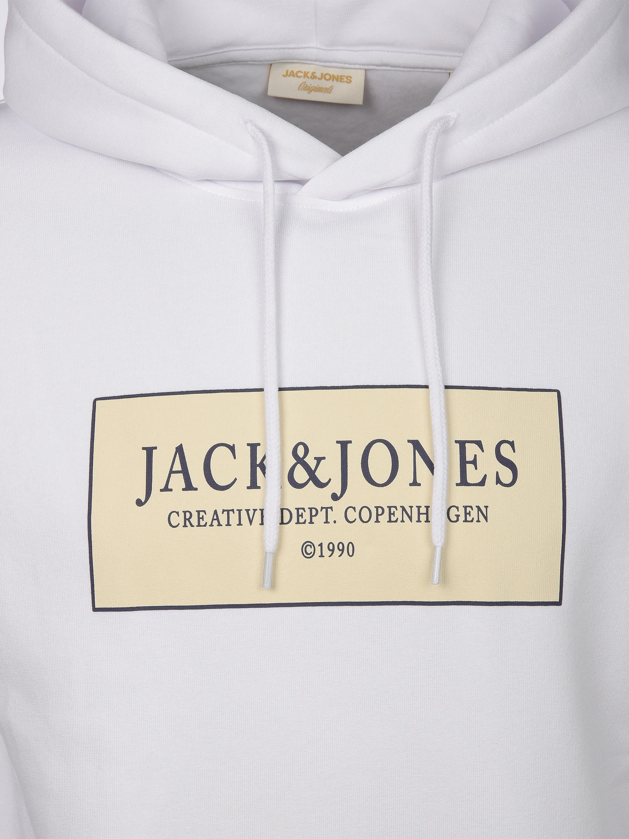 Jack Jones 12294620 JORGREENE SWEAT HOOD Weiß 918390 177627 3