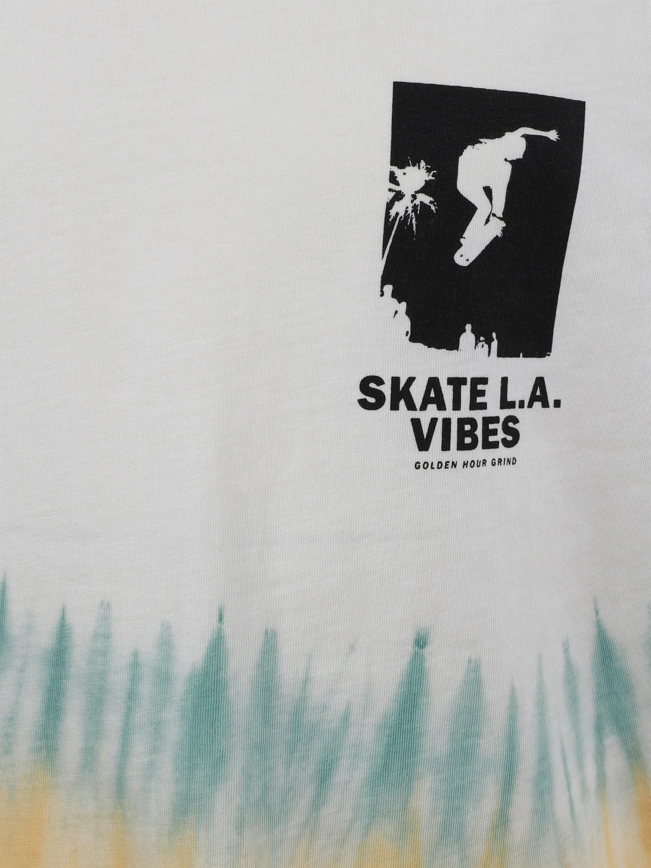 One Way TB T-Shirt mit Batic muster und kleinen FP in weiß Weiß 922265 WEIß 3