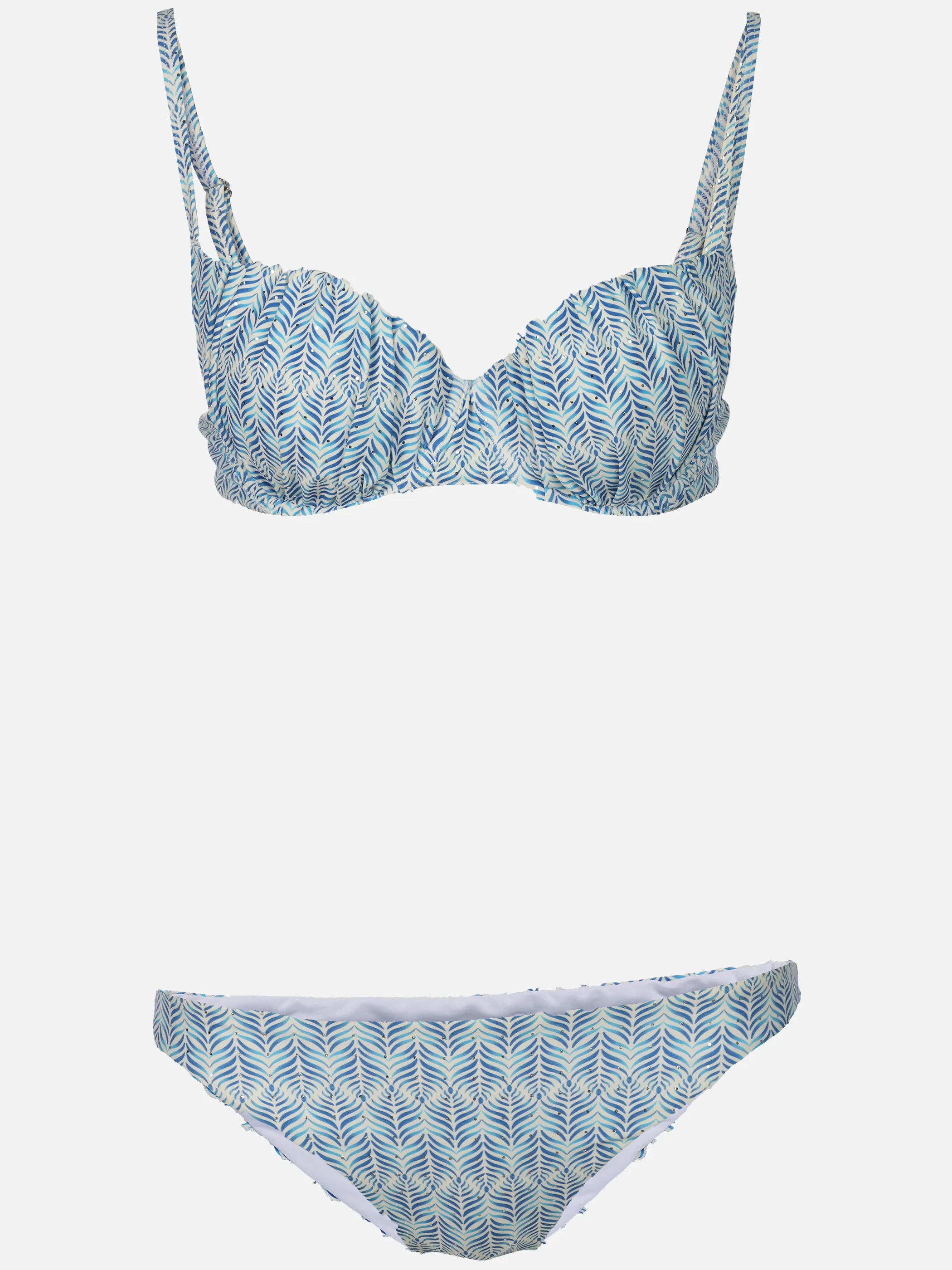 Grinario Sports Da-Bikini-Set, m. Silber-Druck Blau 922559 BLUE 1