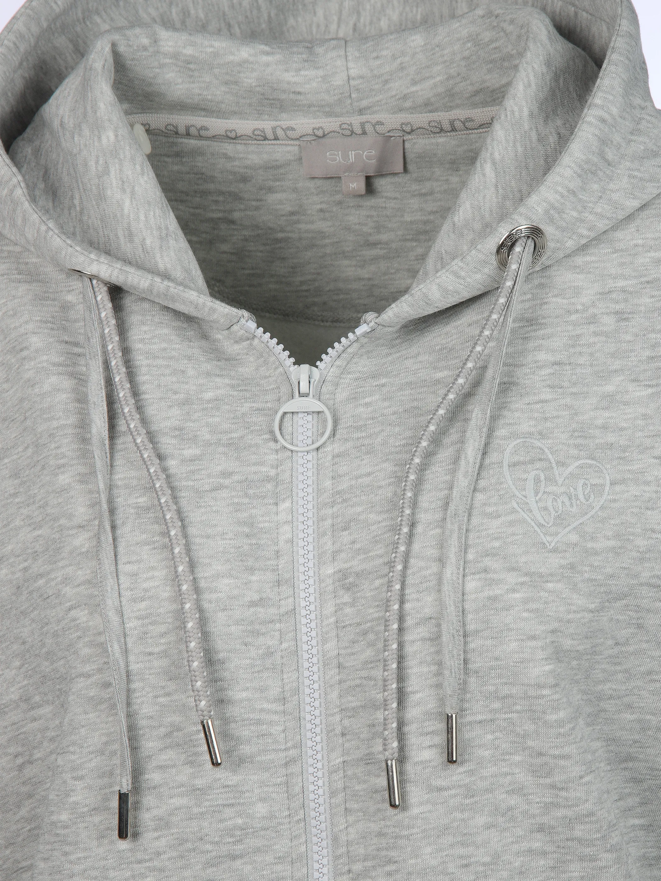 Sure Da-Sweat-Cardigan m. Kapuze Grau 897606 SILVERMEL 3 Sure Da-Sweat-Cardigan m. Kapuze Grau 897606 SILVERMEL 3
