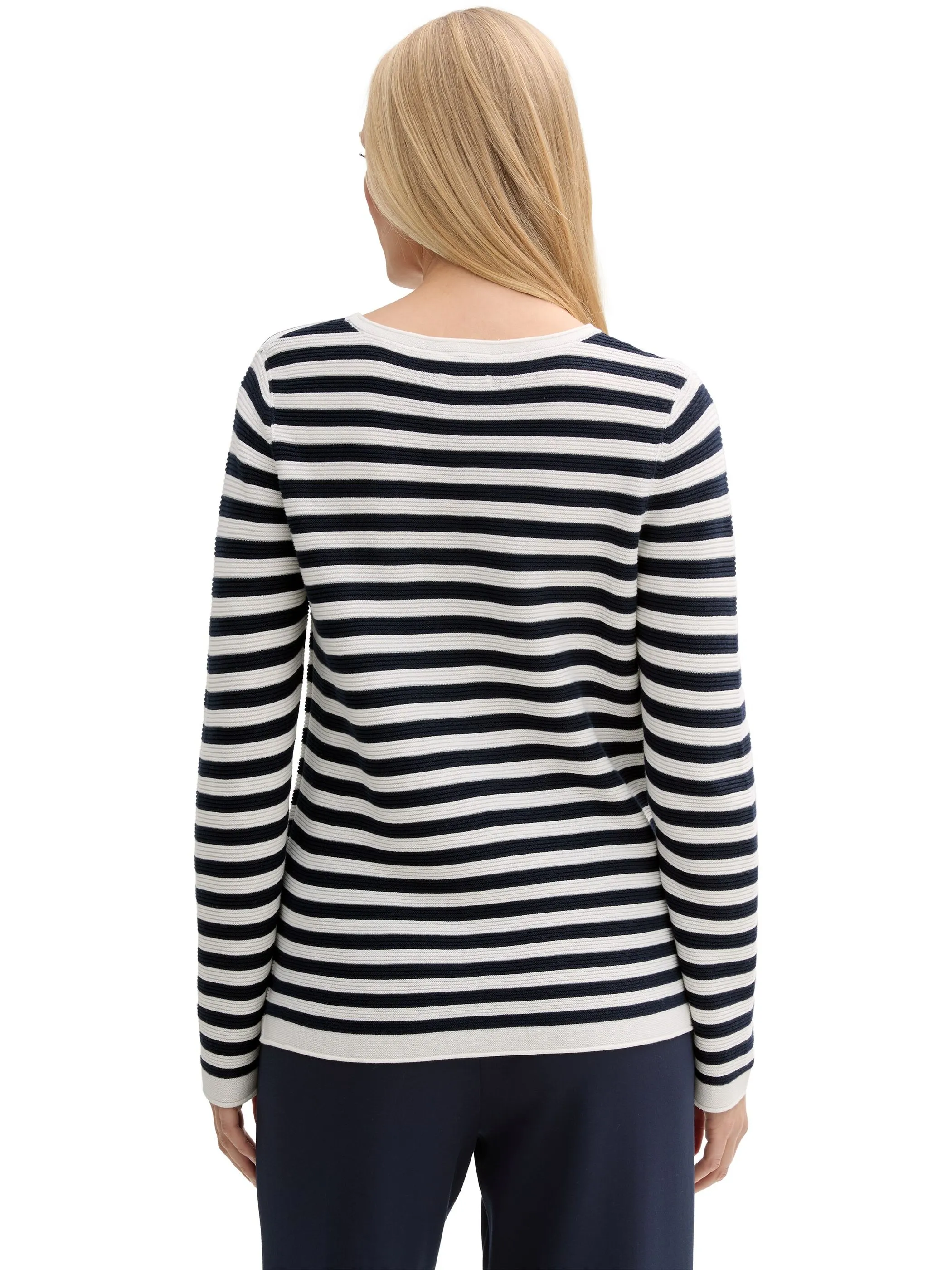 Tom Tailor 1016350 NOS sweater new ottoma Marine 827729 37639 2